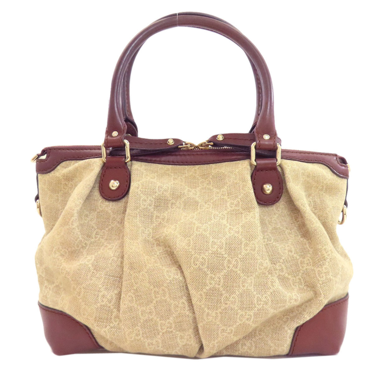 Gucci Brown Canvas Tote Bag (Pre-Owned)