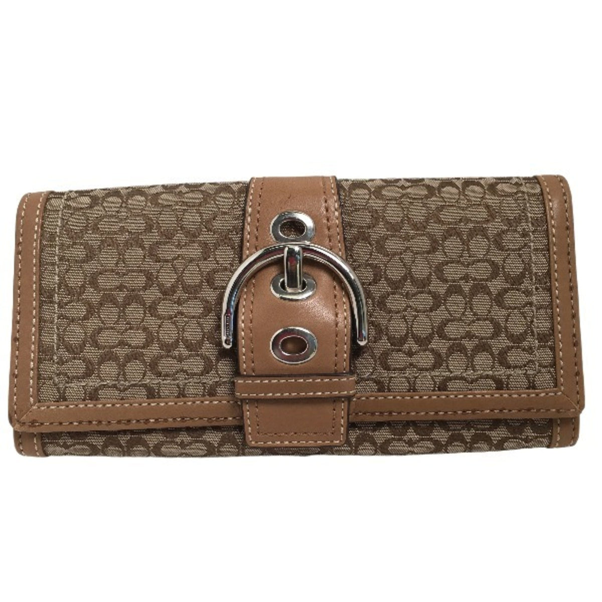 Coach Brown Long Wallet (Bi-Fold) (Pre-Owned)