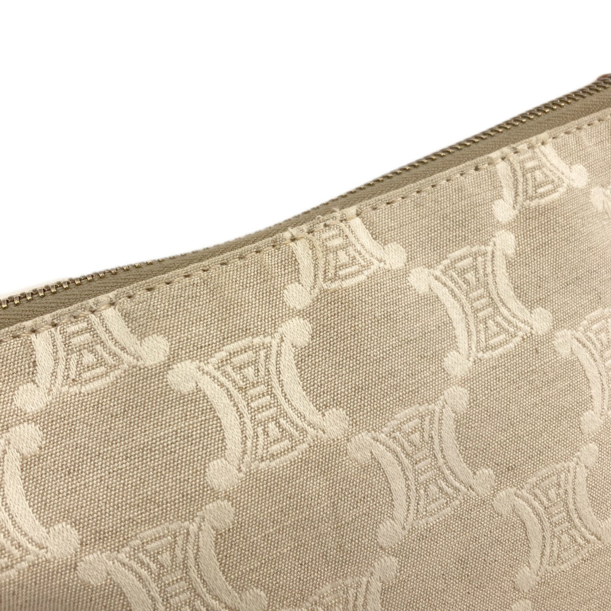 Celine Beige Brown Canvas Tote Bag (Pre-Owned)