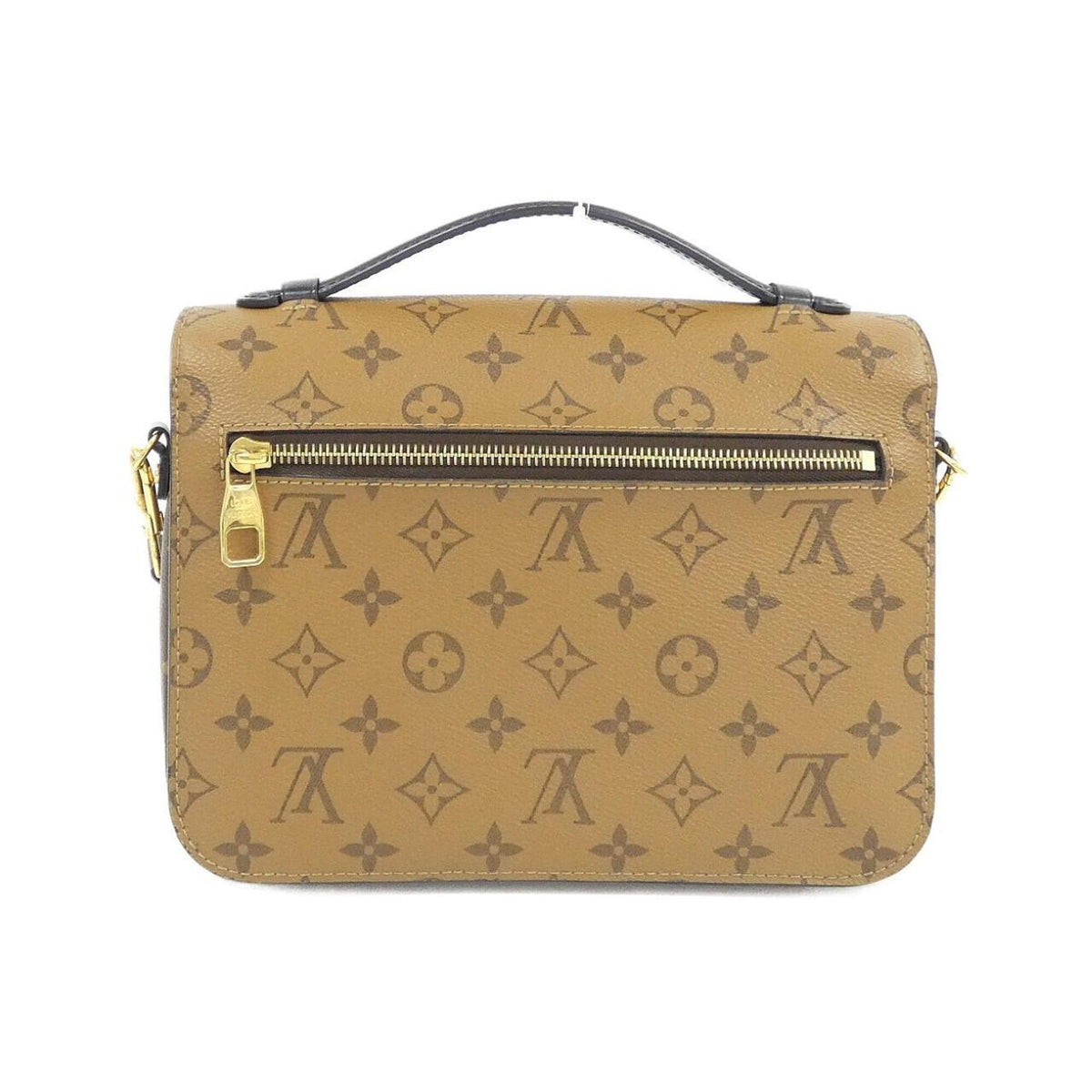 Louis Vuitton Marron Coated Canvas Handbag Pochette (Pre-Owned)