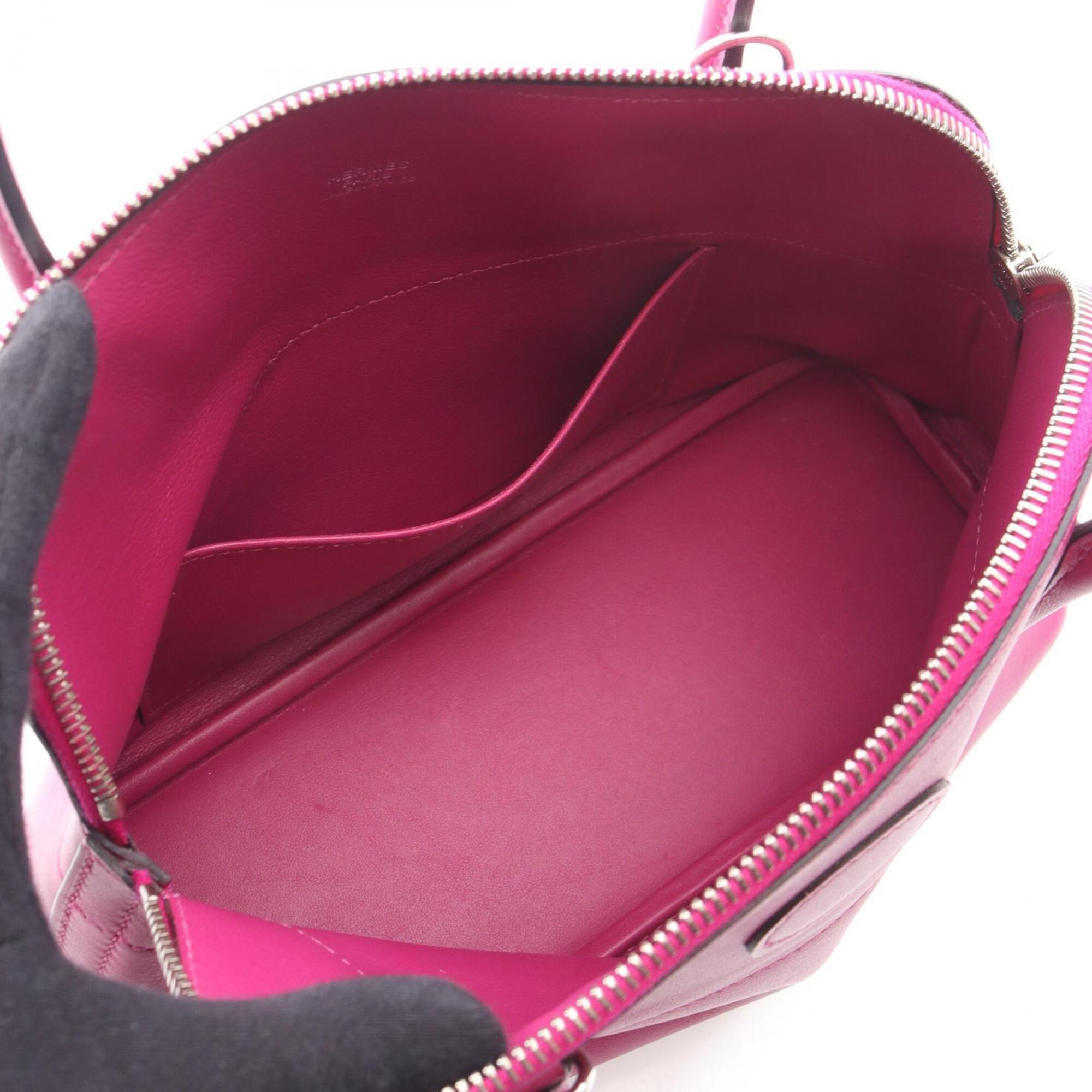Hermes Pink Rose Purple Swift Leather Handbag (Pre-Owned)