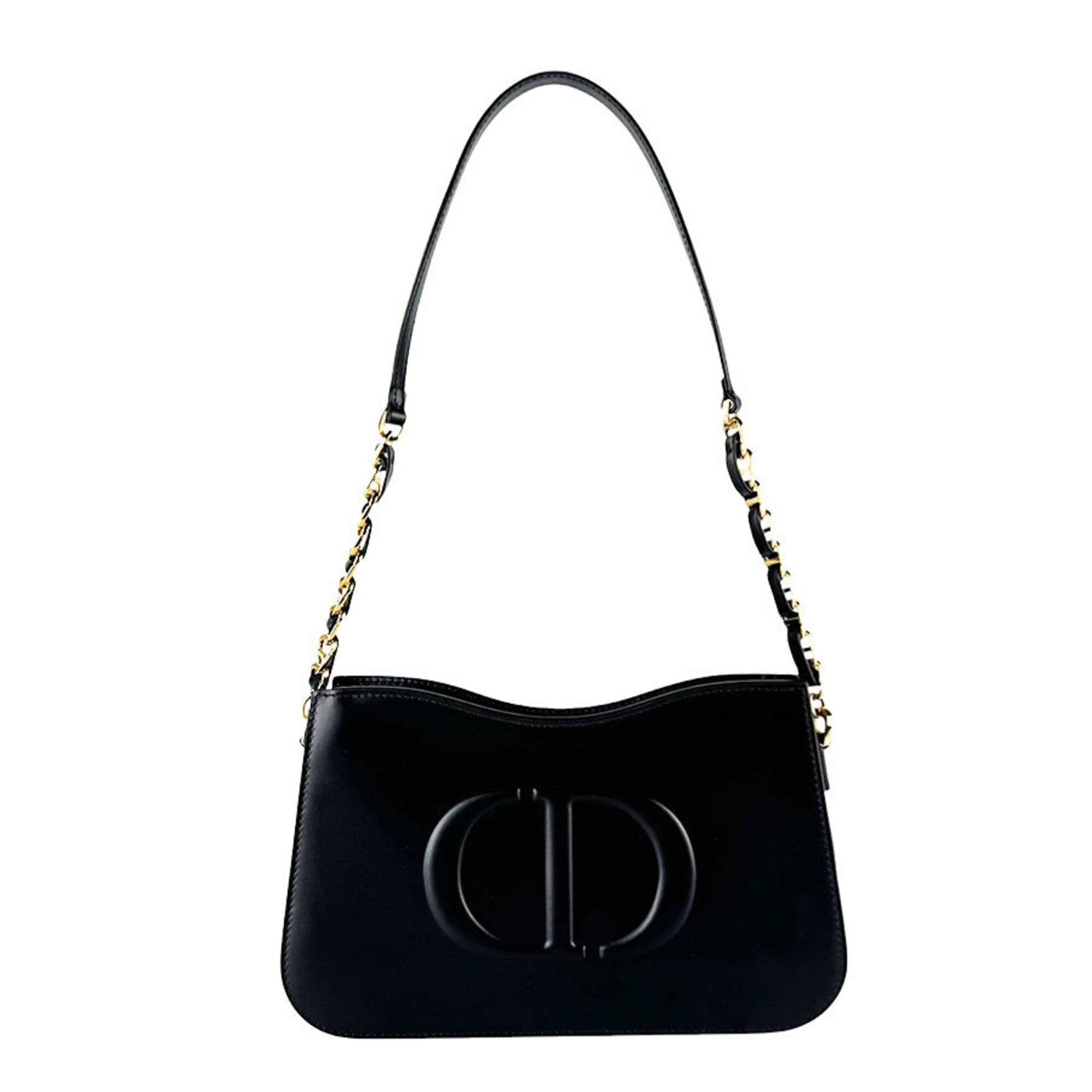 Christian Dior Black Leather Shoulder Bag (Pre-Owned)