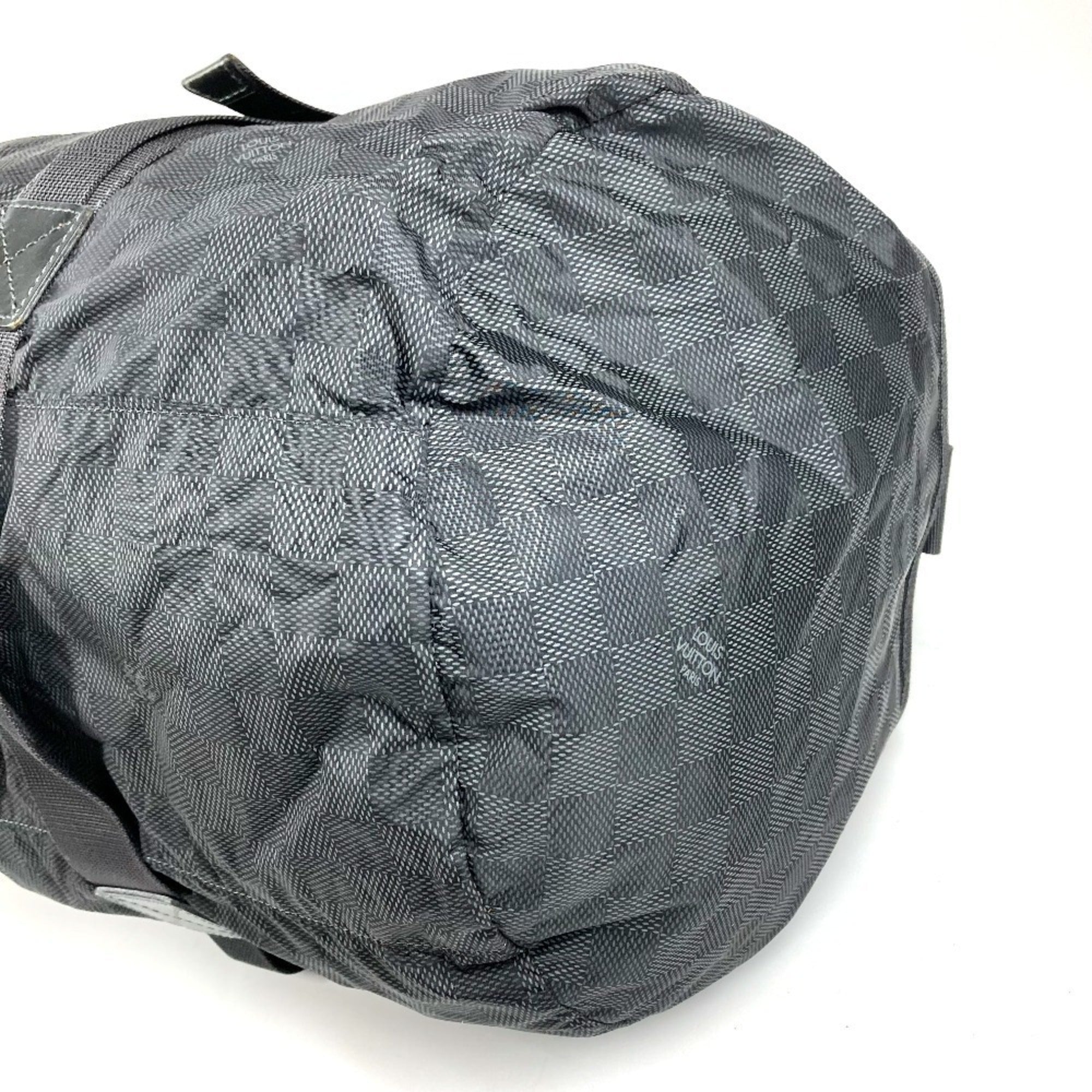 Louis Vuitton Black Nylon Leather Boston Bag (Pre-Owned)