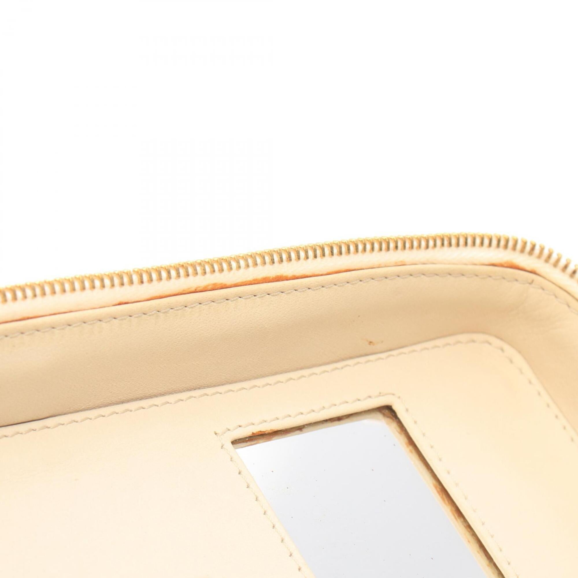 Chanel Ivory Canvas Handbag (Pre-Owned)