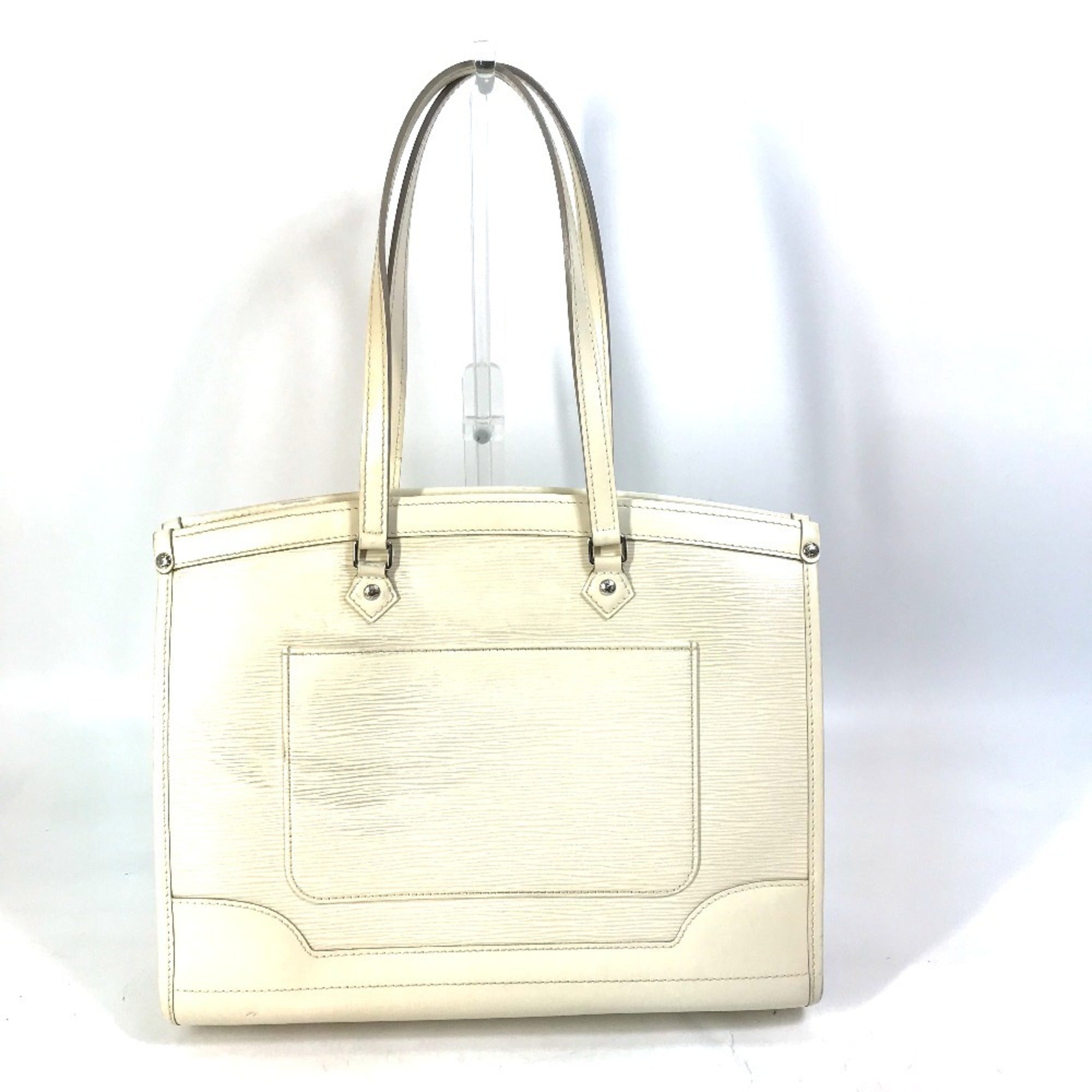 Louis Vuitton Epi Galle Lv Off White White Epi Leather Shoulder Bag Tote Bag (Pre-Owned)