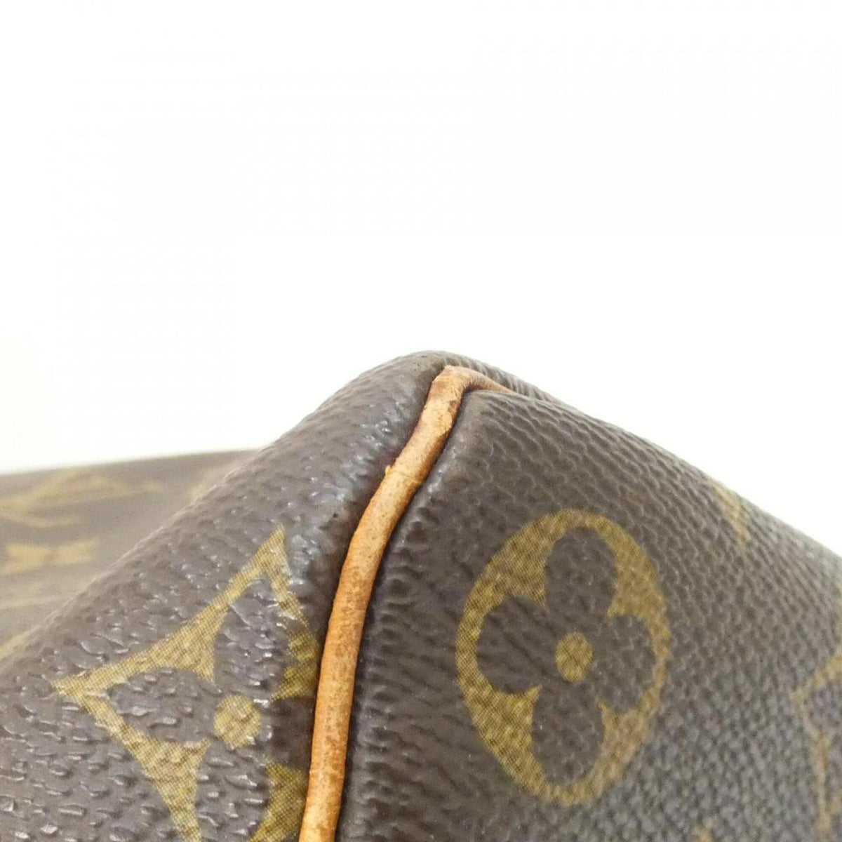 Louis Vuitton Monogram Marron Coated Canvas Boston Bag (Pre-Owned)