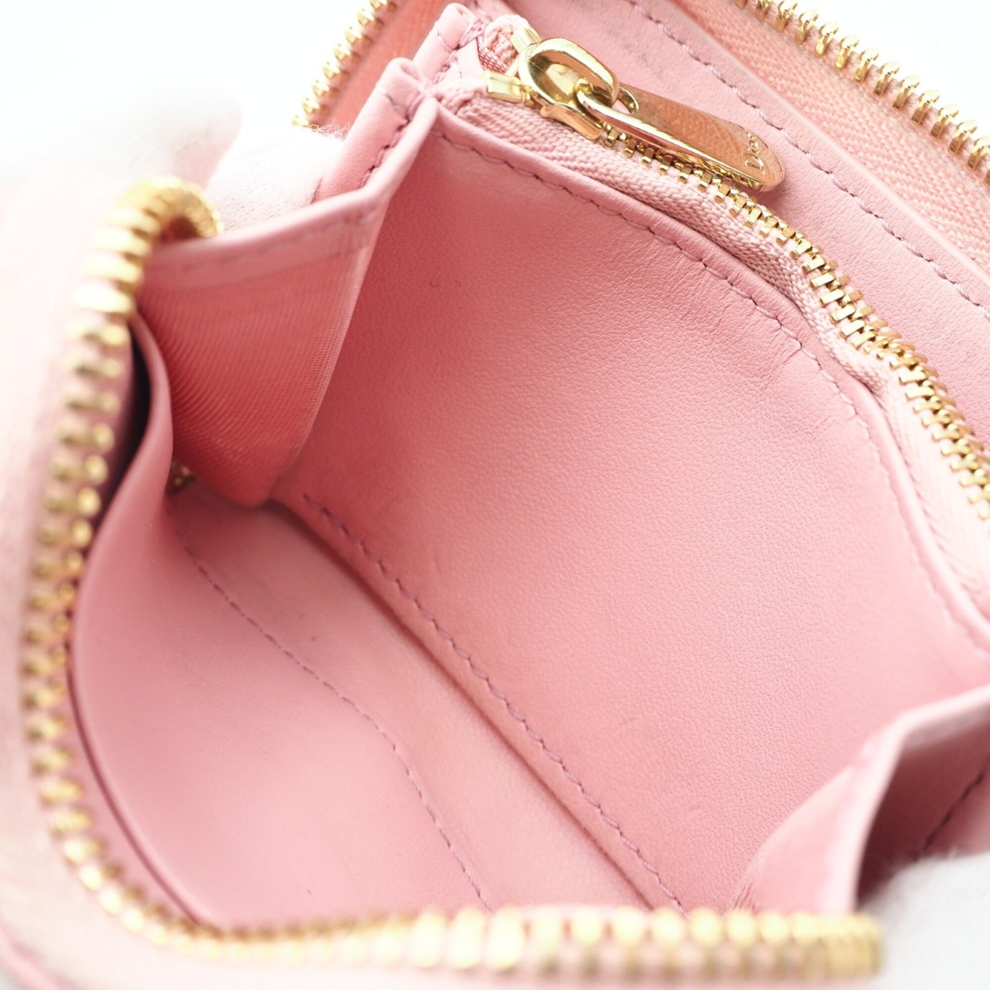 Christian Dior Lady Dior Pink Leather Coin Purse/Coin Case (Pre-Owned)