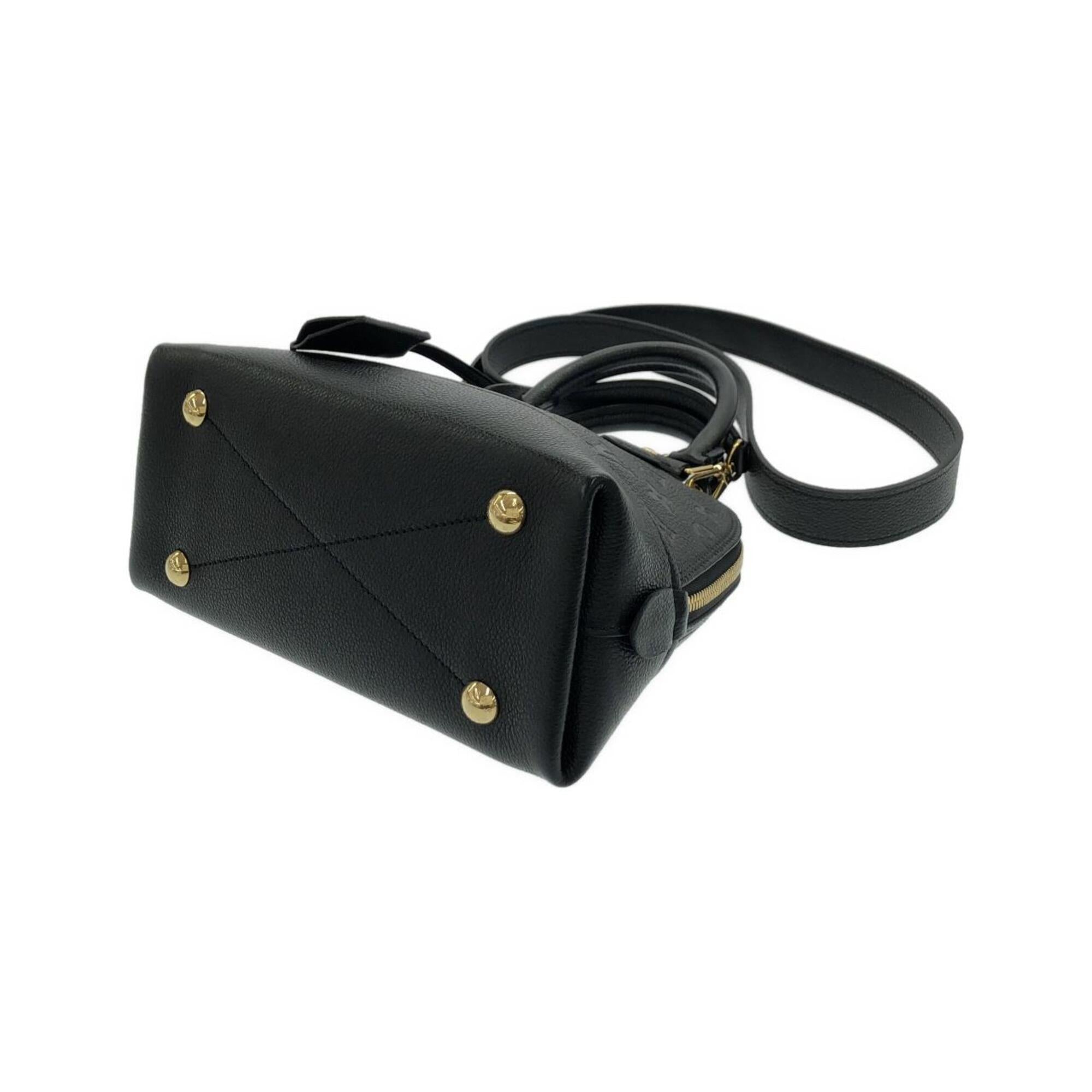 Louis Vuitton Black Leather Handbag (Pre-Owned)