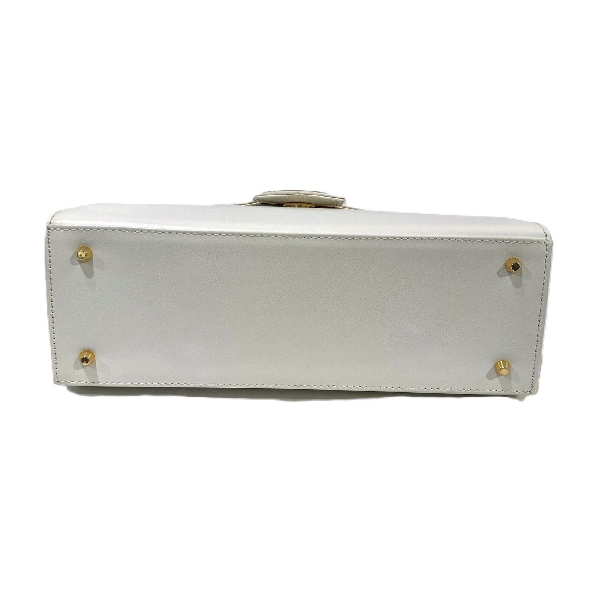 Yves Saint Laurent White Leather Handbag (Pre-Owned)