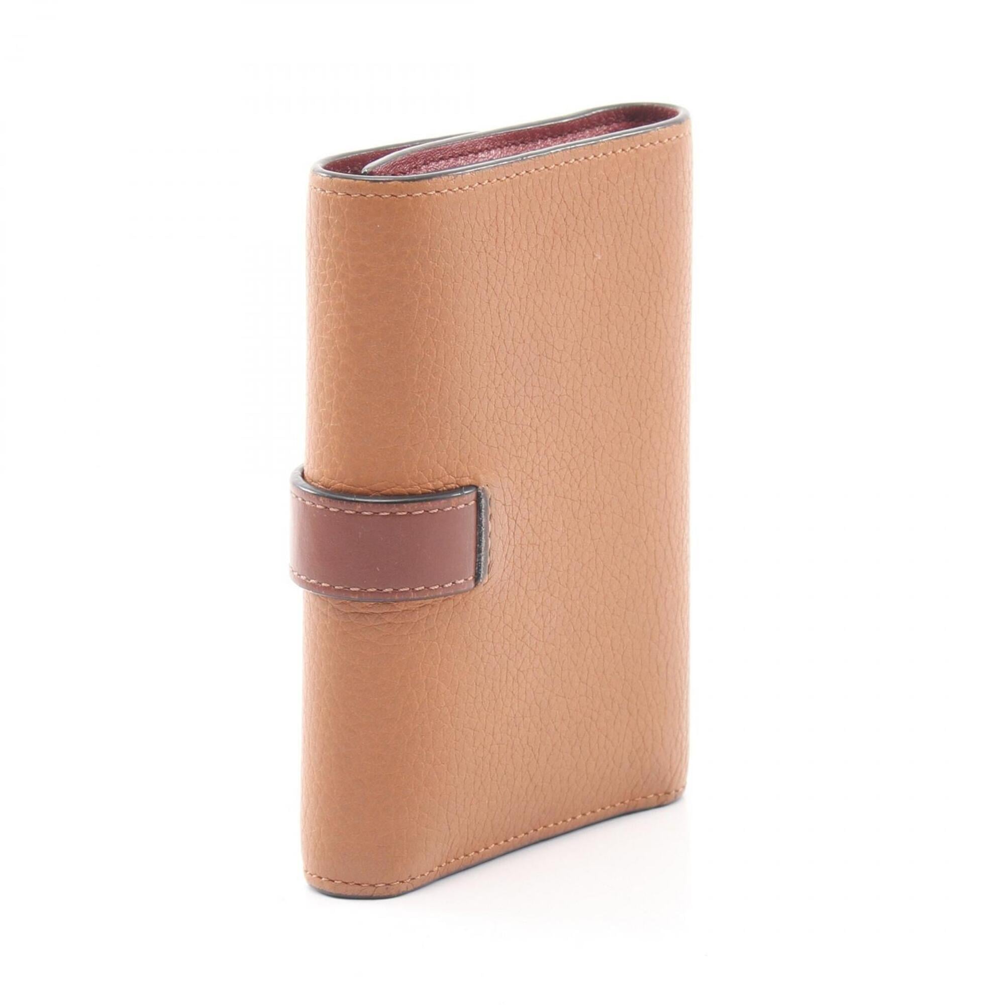 Loewe Brown Leather Wallet (Tri-Fold) (Pre-Owned)