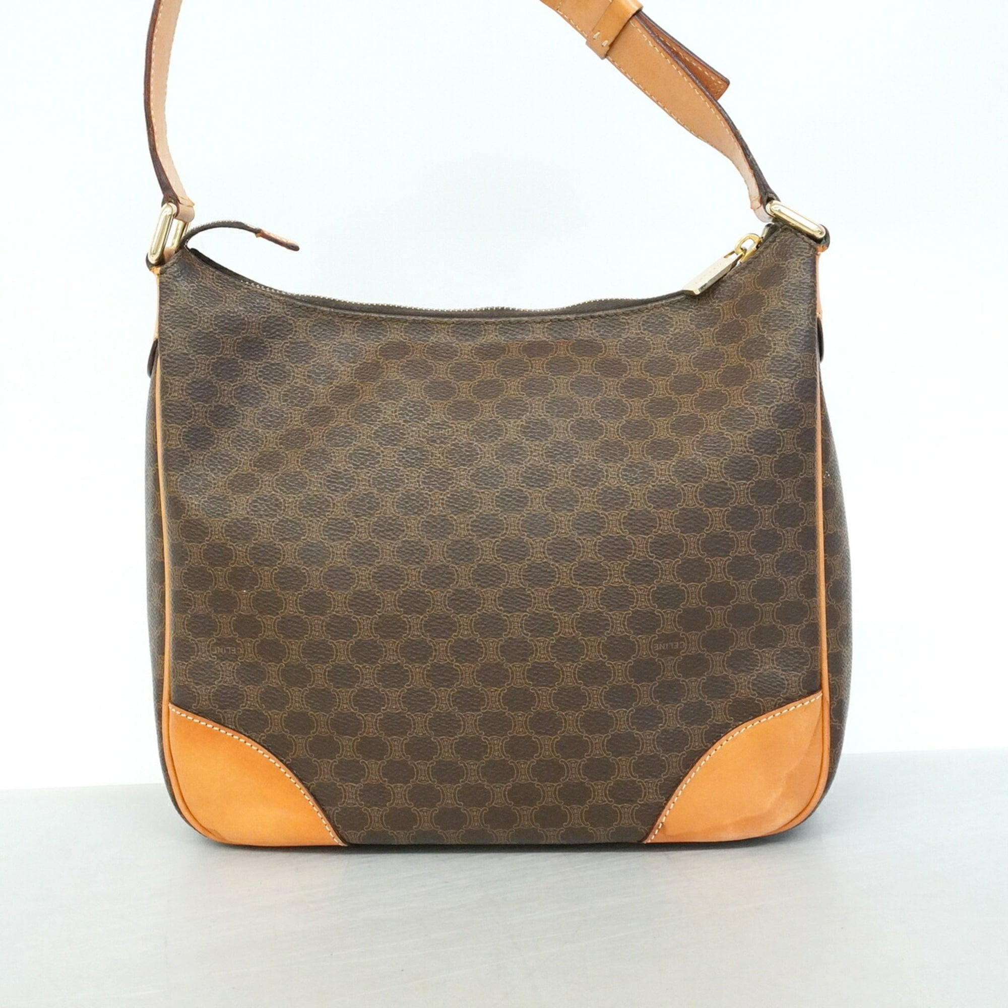 Celine Brown Pvc Shoulder Bag (Pre-Owned)