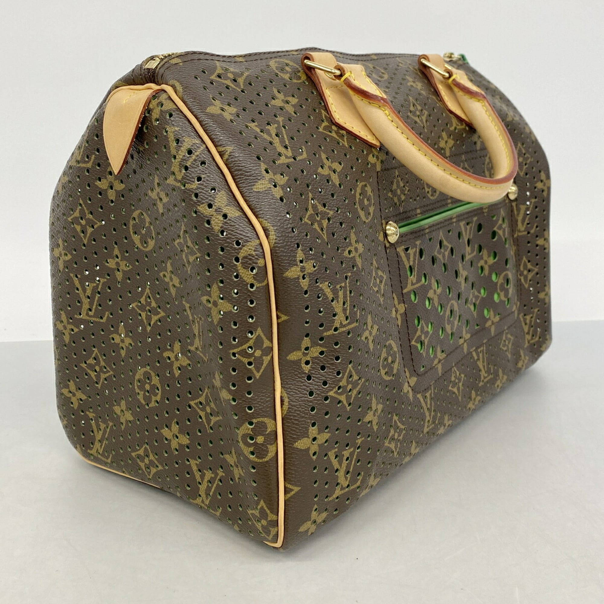 Louis Vuitton Brown Green Handbag (Pre-Owned)