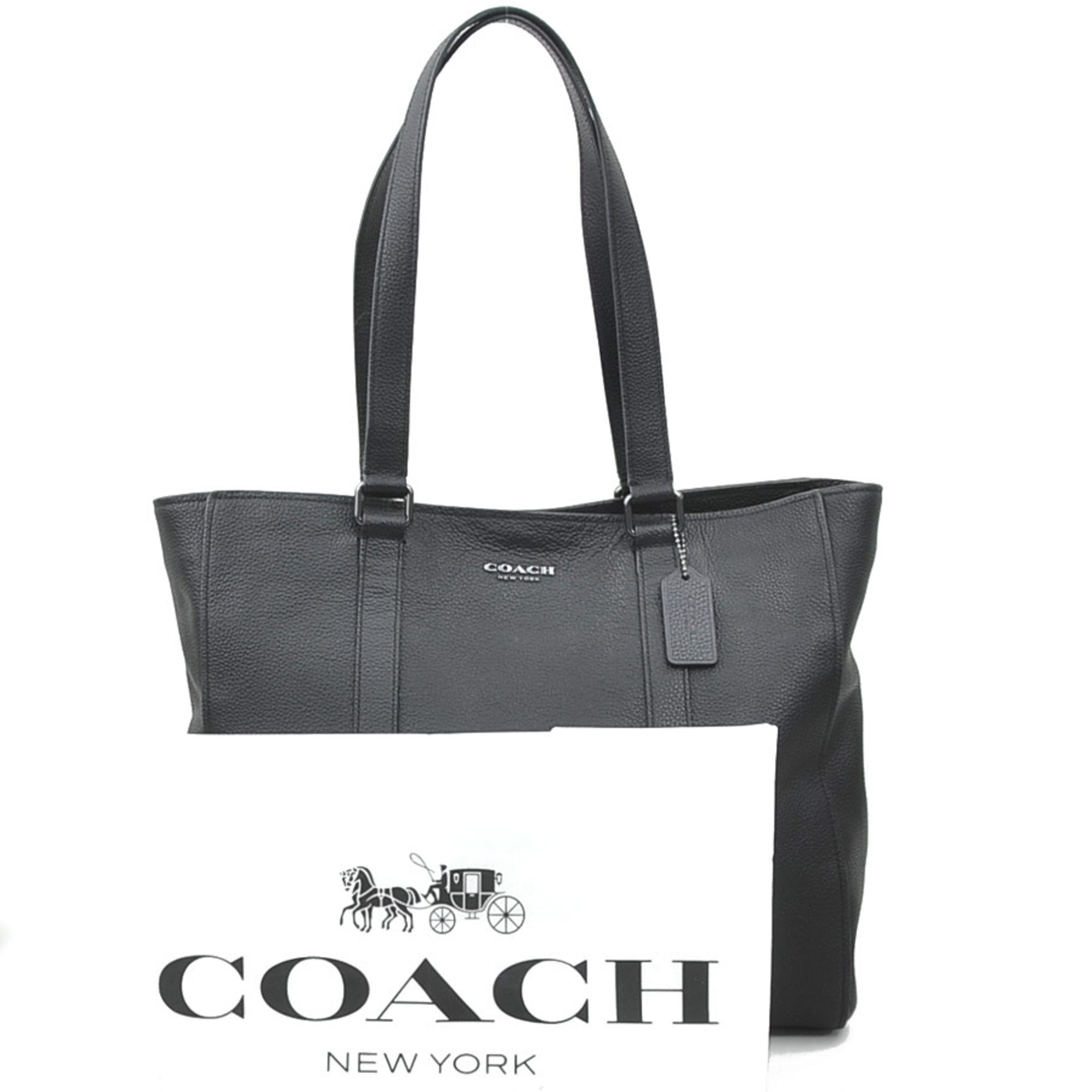 Coach Black Leather Shoulder Bag (Pre-Owned)