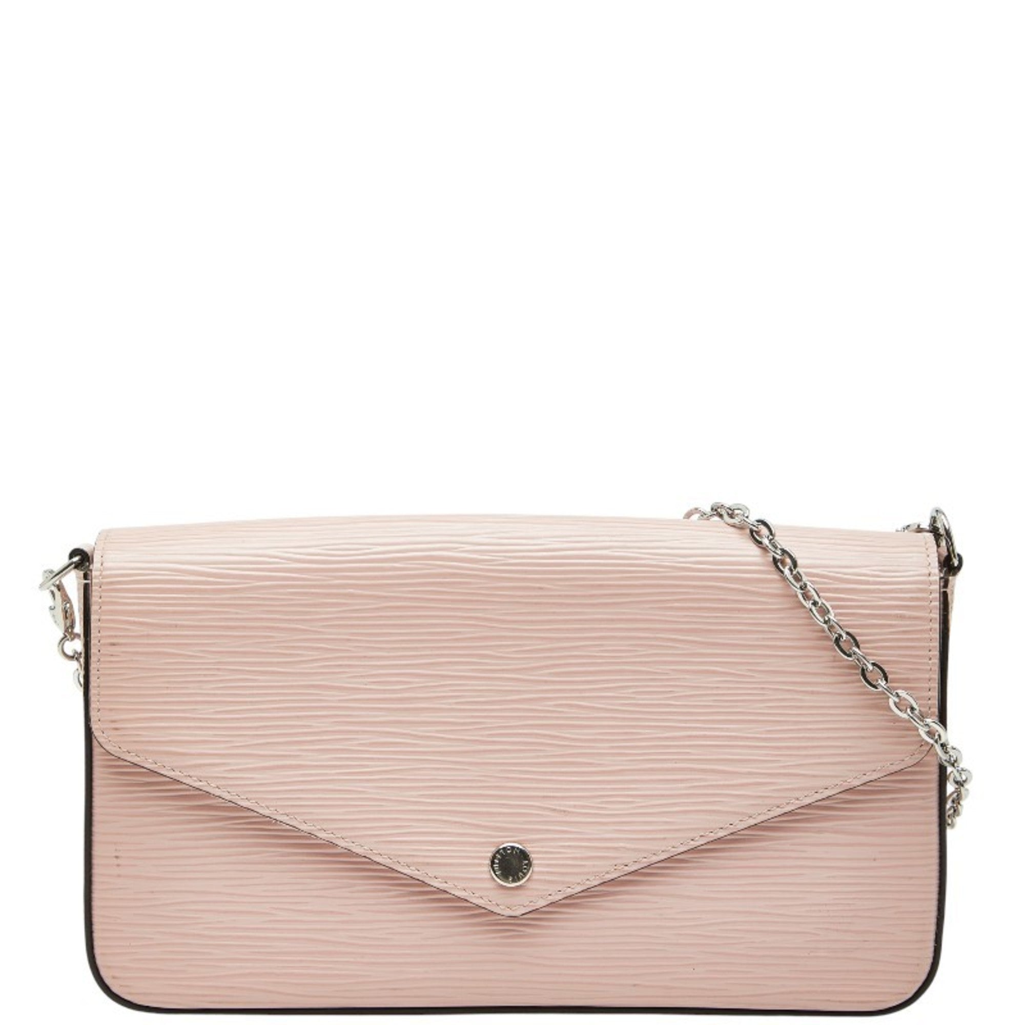 Louis Vuitton Pink Rose Ballerine Leather Pochette Shoulder Bag (Pre-Owned)