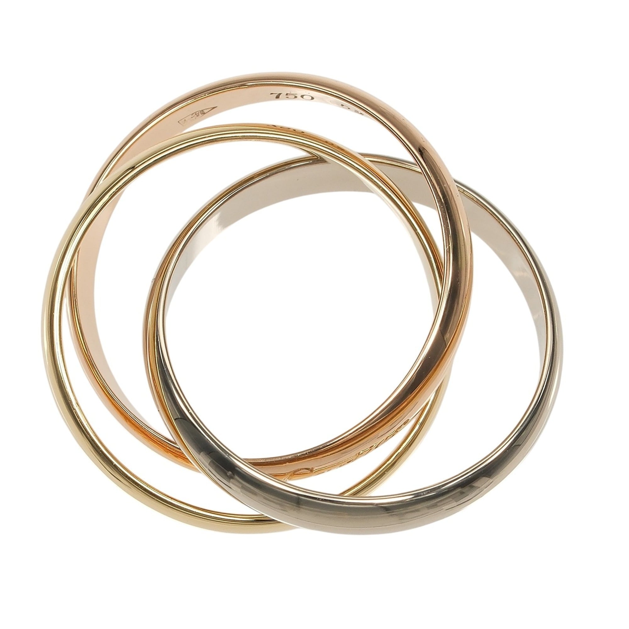 Cartier Trinity Yellow Gold (18K) Pink Gold (18K) White Gold (18K) Band Ring (Pre-Owned)