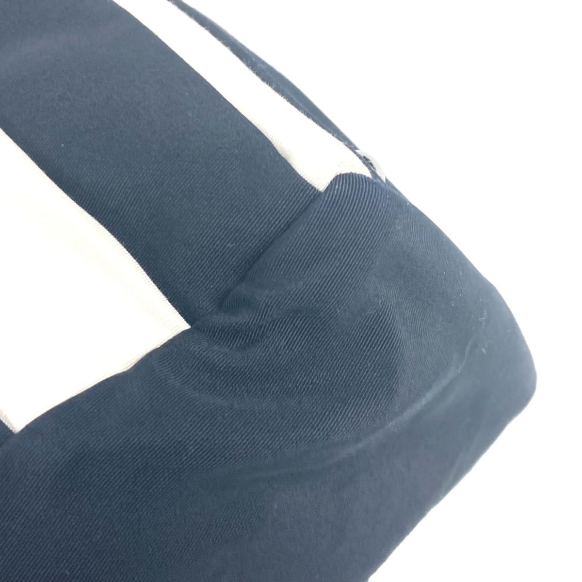 Chanel Black White Nylon Canvas Shoulder Bag (Pre-Owned)