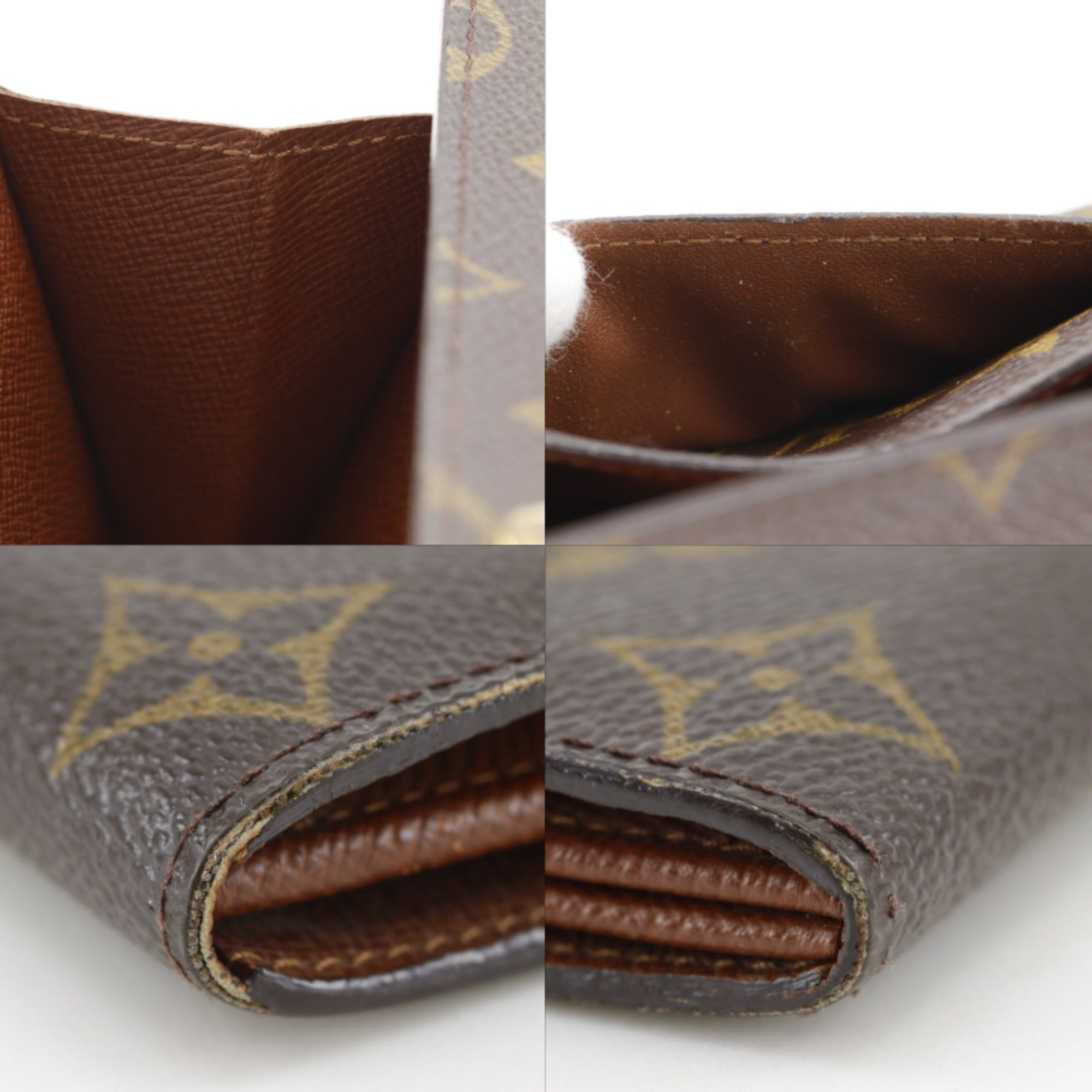 Louis Vuitton Monogram Brown Monogram Long Wallet (Bi-Fold) (Pre-Owned)