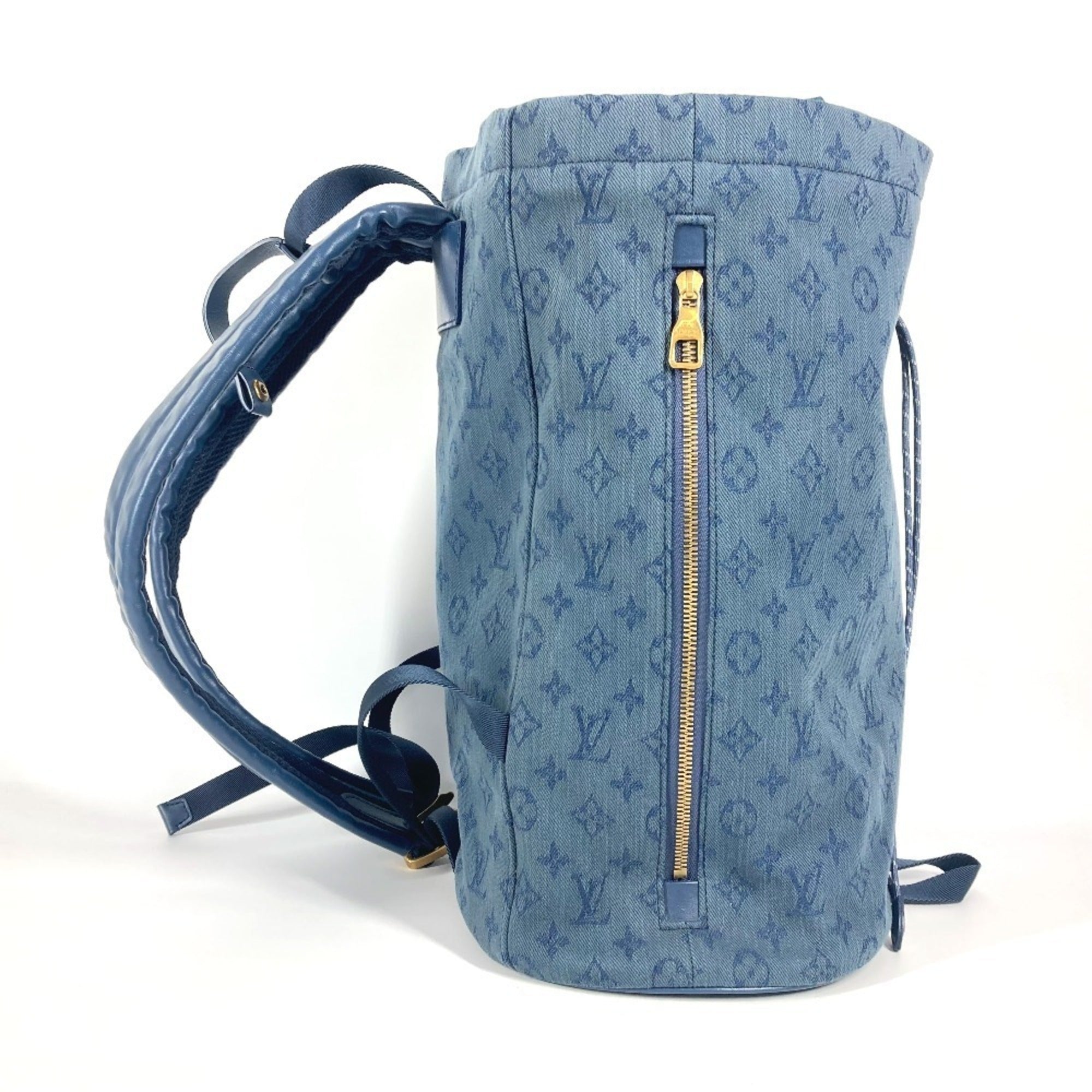 Louis Vuitton Blue Monogram Denim Canvas Backpack (Pre-Owned)