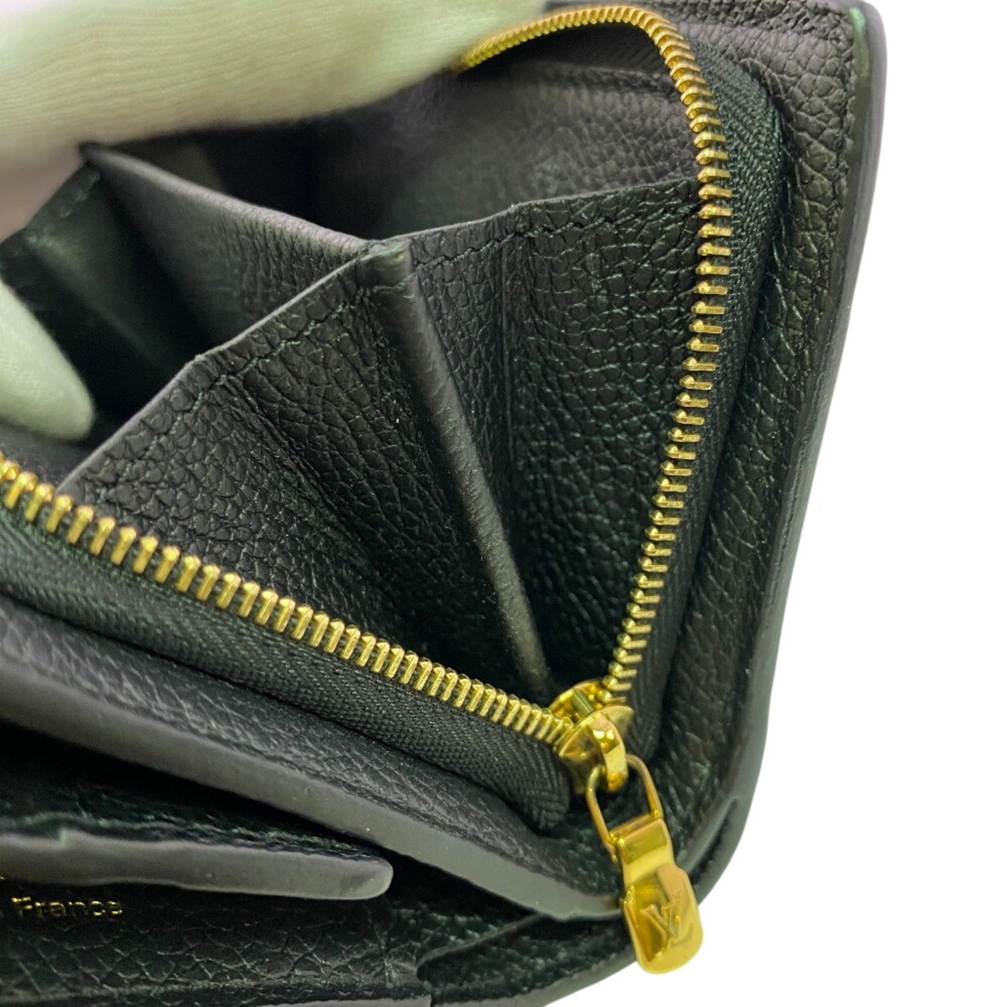 Louis Vuitton Black Monogram Empreinte Wallet (Tri-Fold) (Pre-Owned)