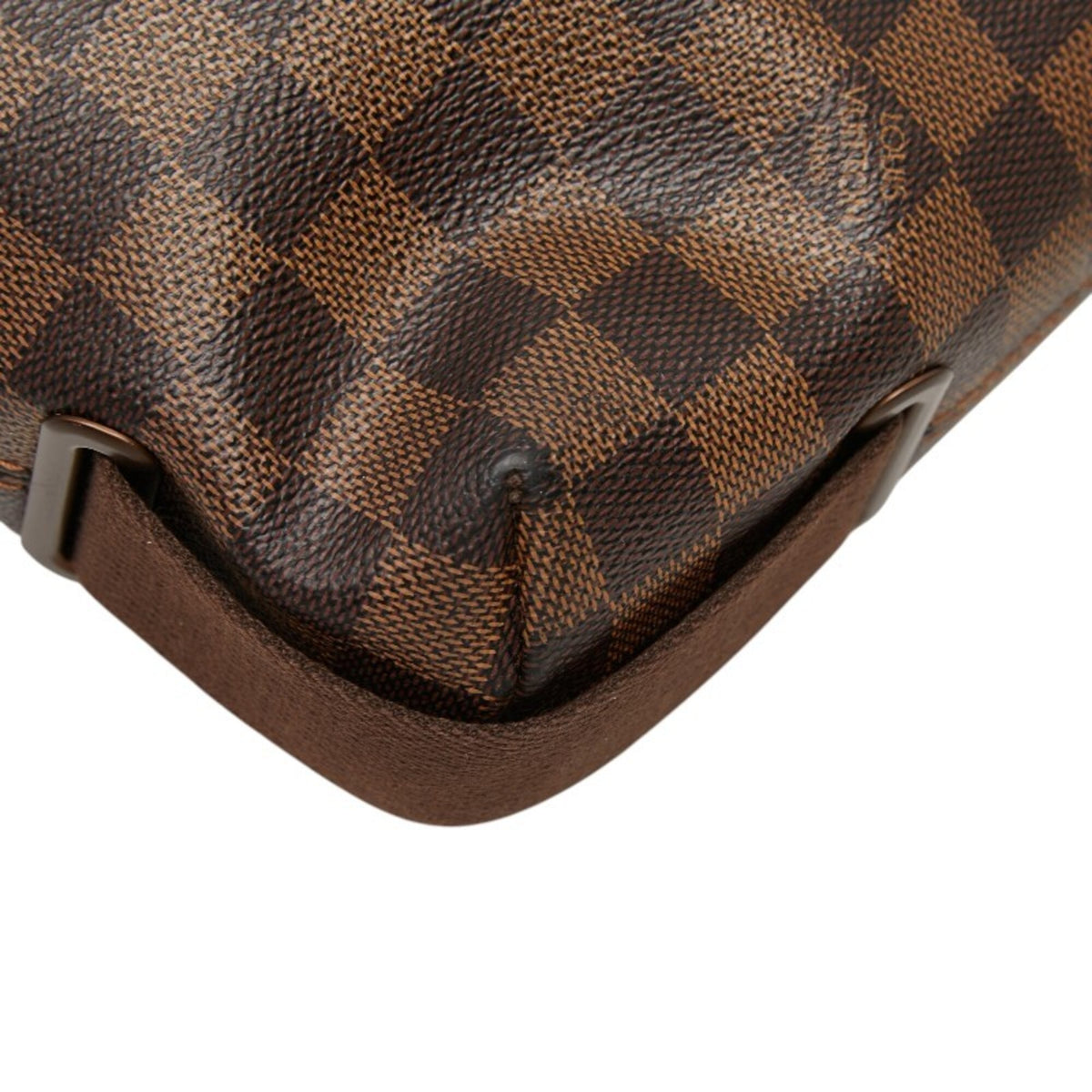 Louis Vuitton Brown Pvc Leather Messenger Bag Shoulder Bag (Pre-Owned)