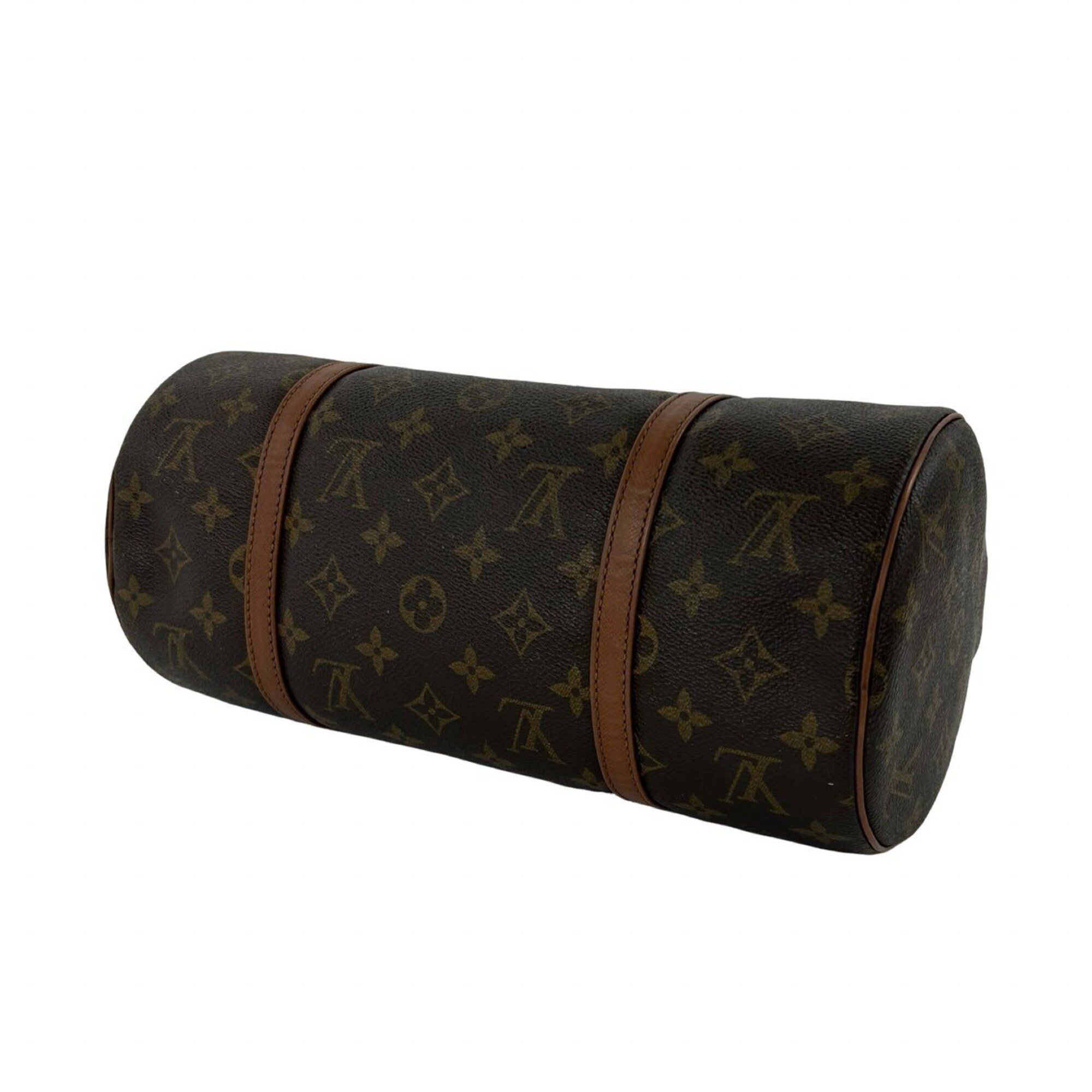 Louis Vuitton Brown Leather Pvc Handbag (Pre-Owned)
