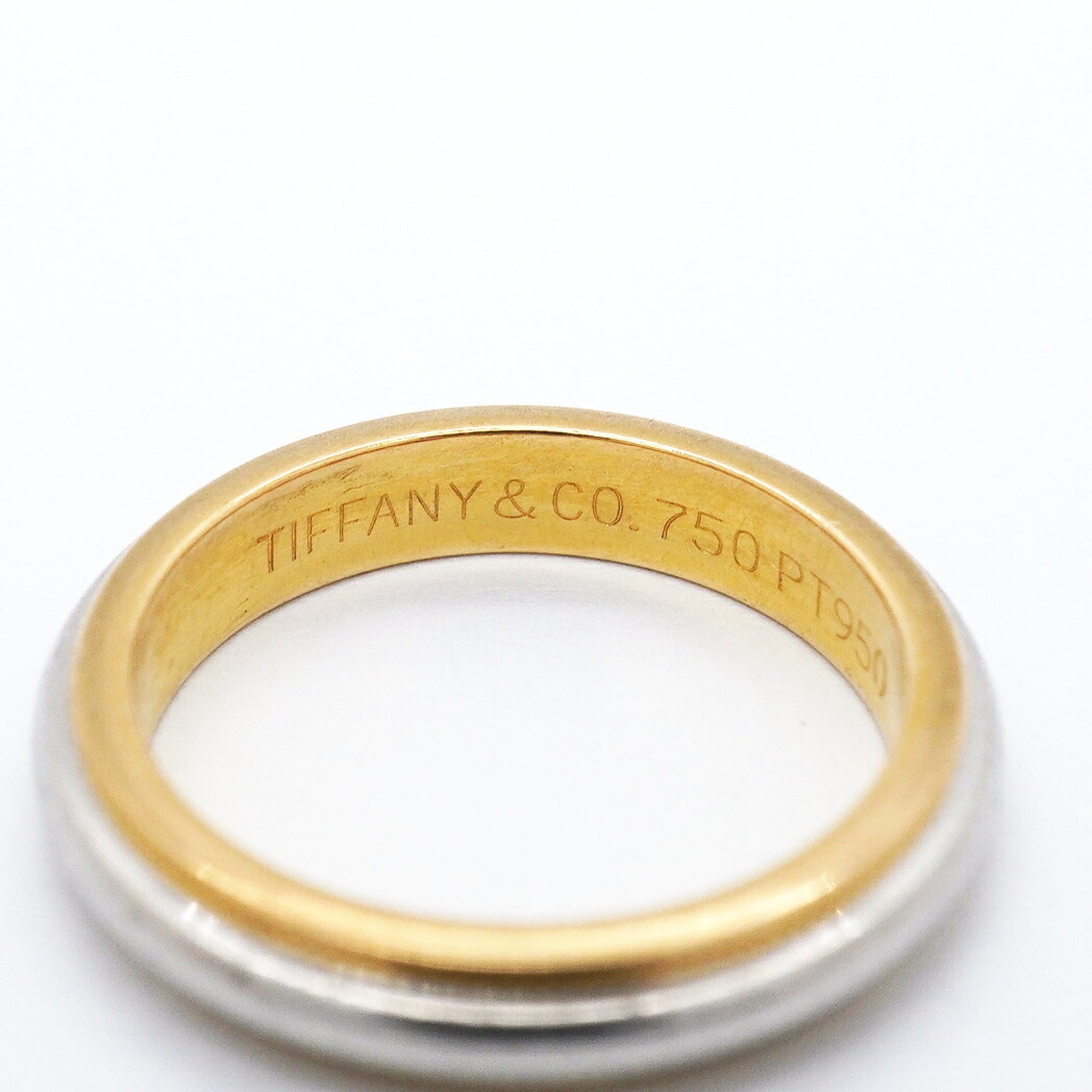 Tiffany Yellow Gold (18K) Platinum 950 Band Ring (Pre-Owned)