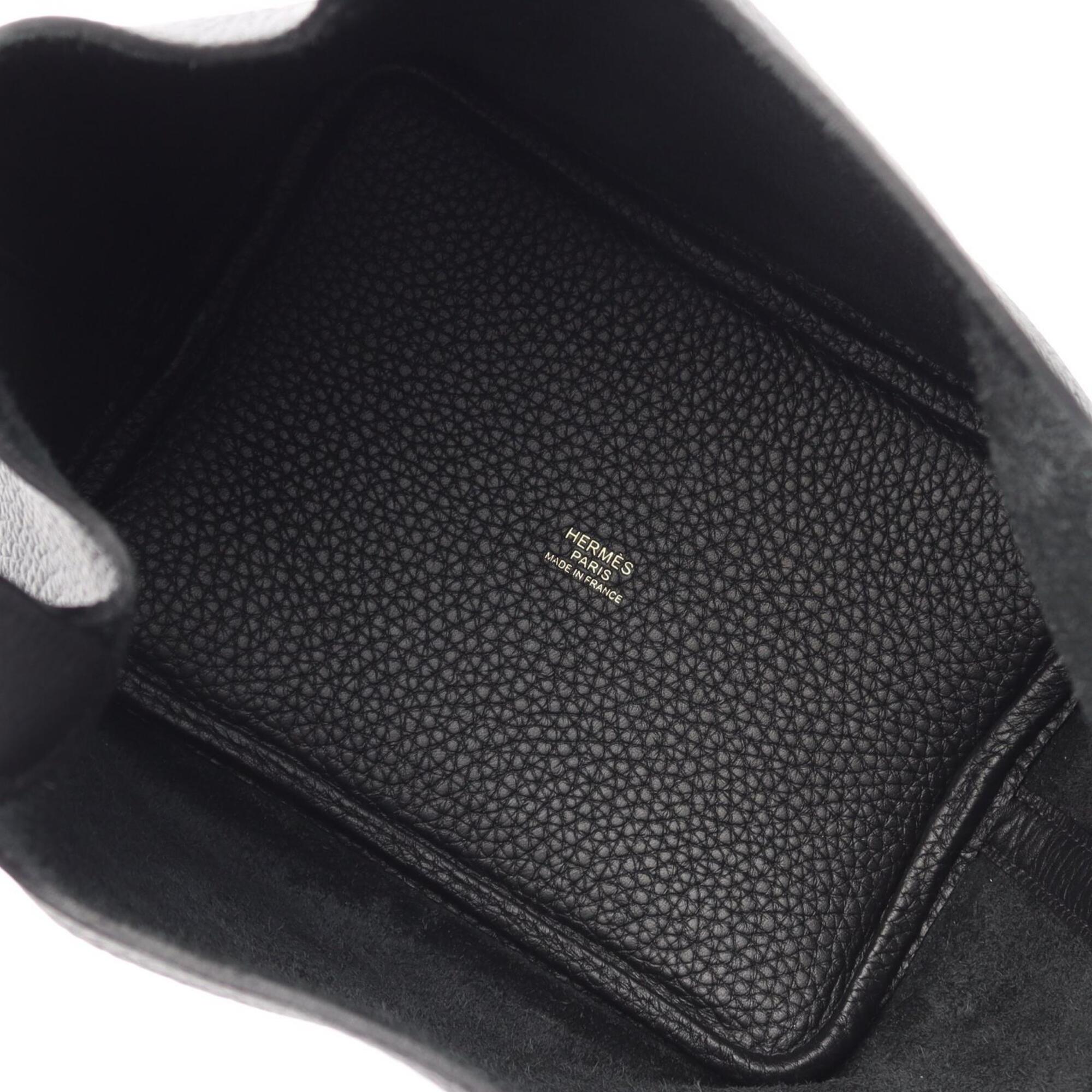 Hermes Black Taurillon Clemence Leather Leather Handbag (Pre-Owned)