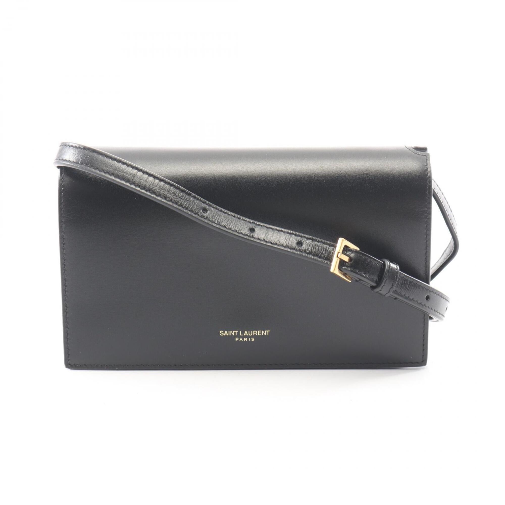 Yves Saint Laurent Black Leather Shoulder Bag (Pre-Owned)