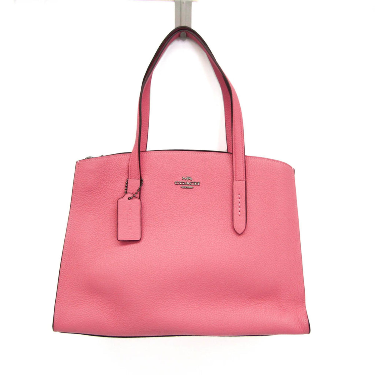 Coach Pink Leather Shoulder Bag Tote Bag (Pre-Owned)