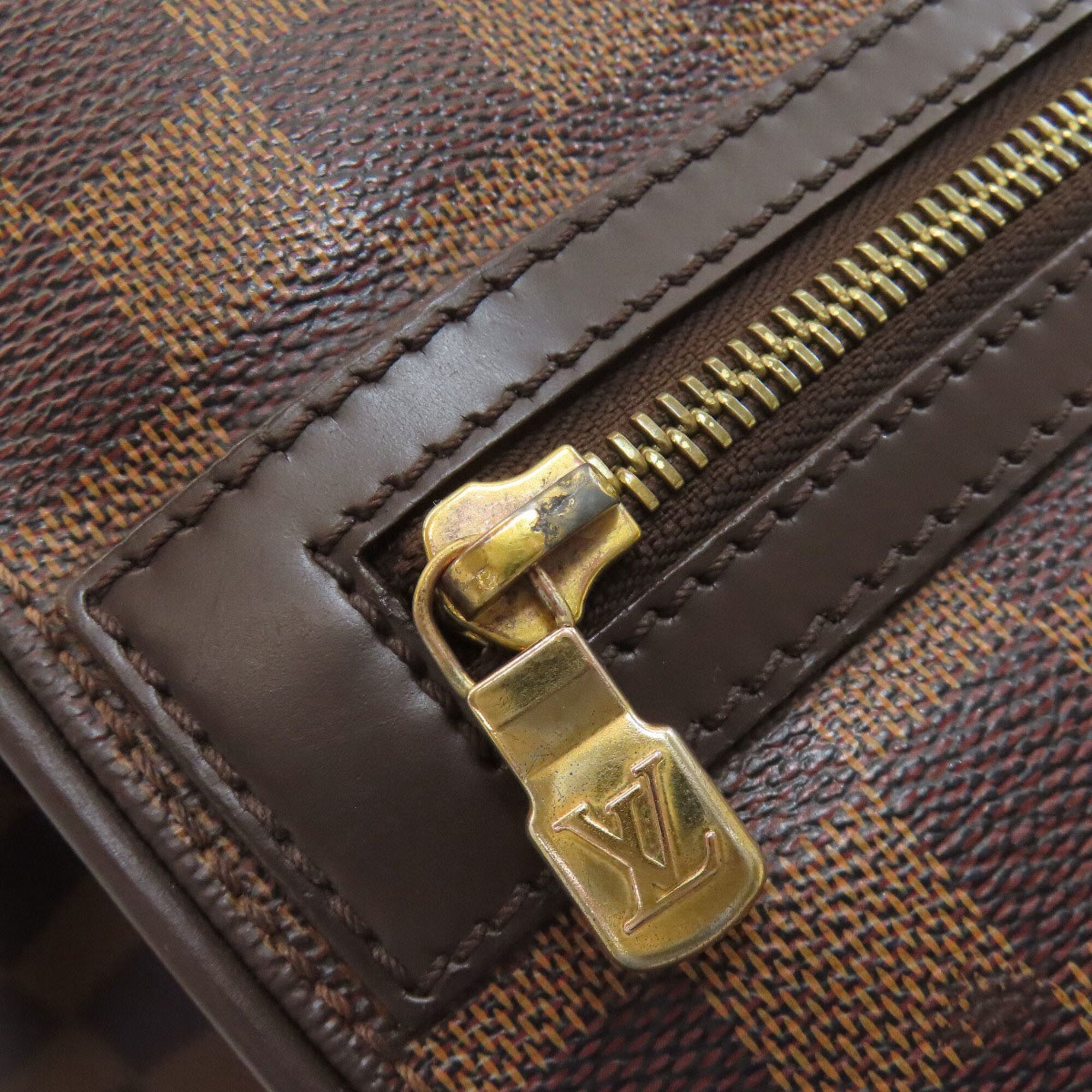 Louis Vuitton Damier Damier Canvas Ebene Damier Canvas Shoulder Bag (Pre-Owned)