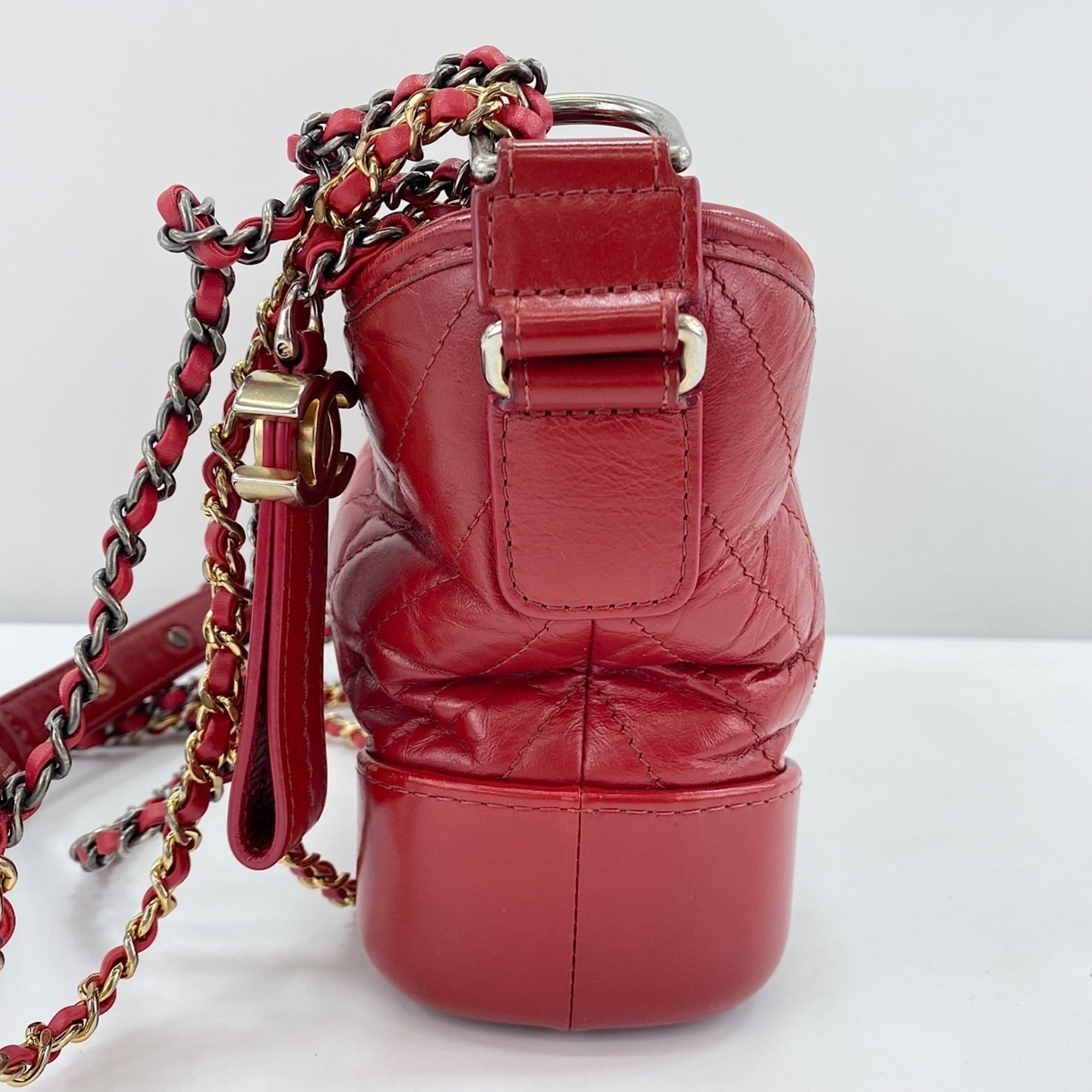 Chanel Clear Red Color Shoulder Bag (Pre-Owned)