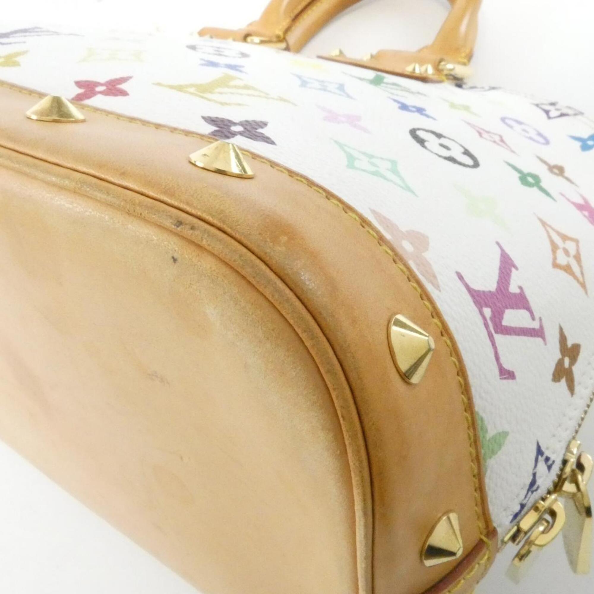 Louis Vuitton Multi-Color White Coated Canvas Handbag (Pre-Owned)