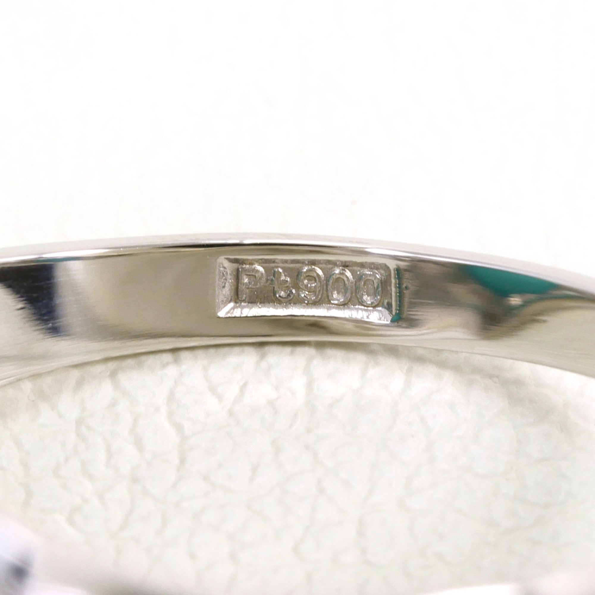 Unbranded Platinum Turquoise Platinum 900 Band Ring (Pre-Owned)