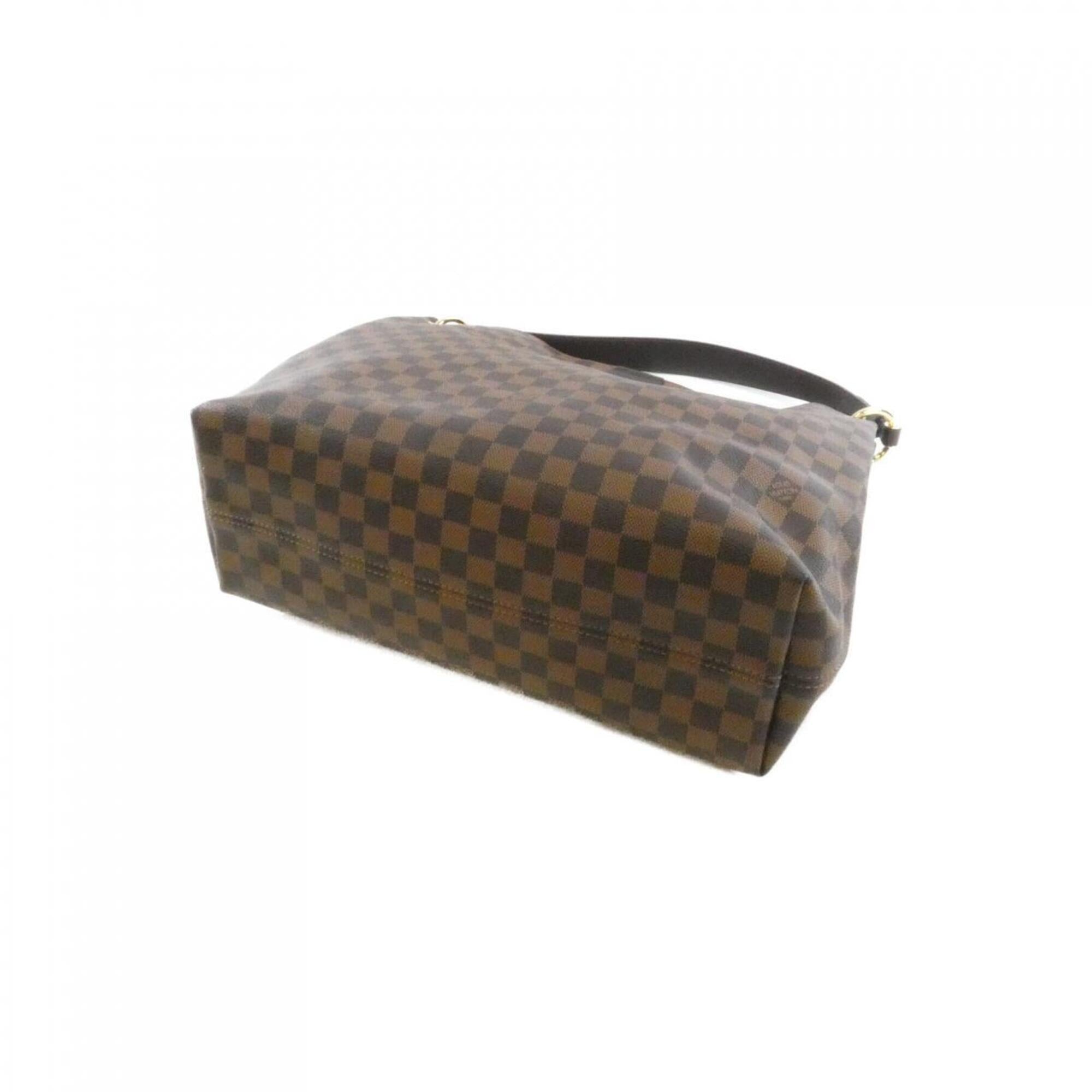 Louis Vuitton Brown Coated Canvas Shoulder Bag (Pre-Owned)