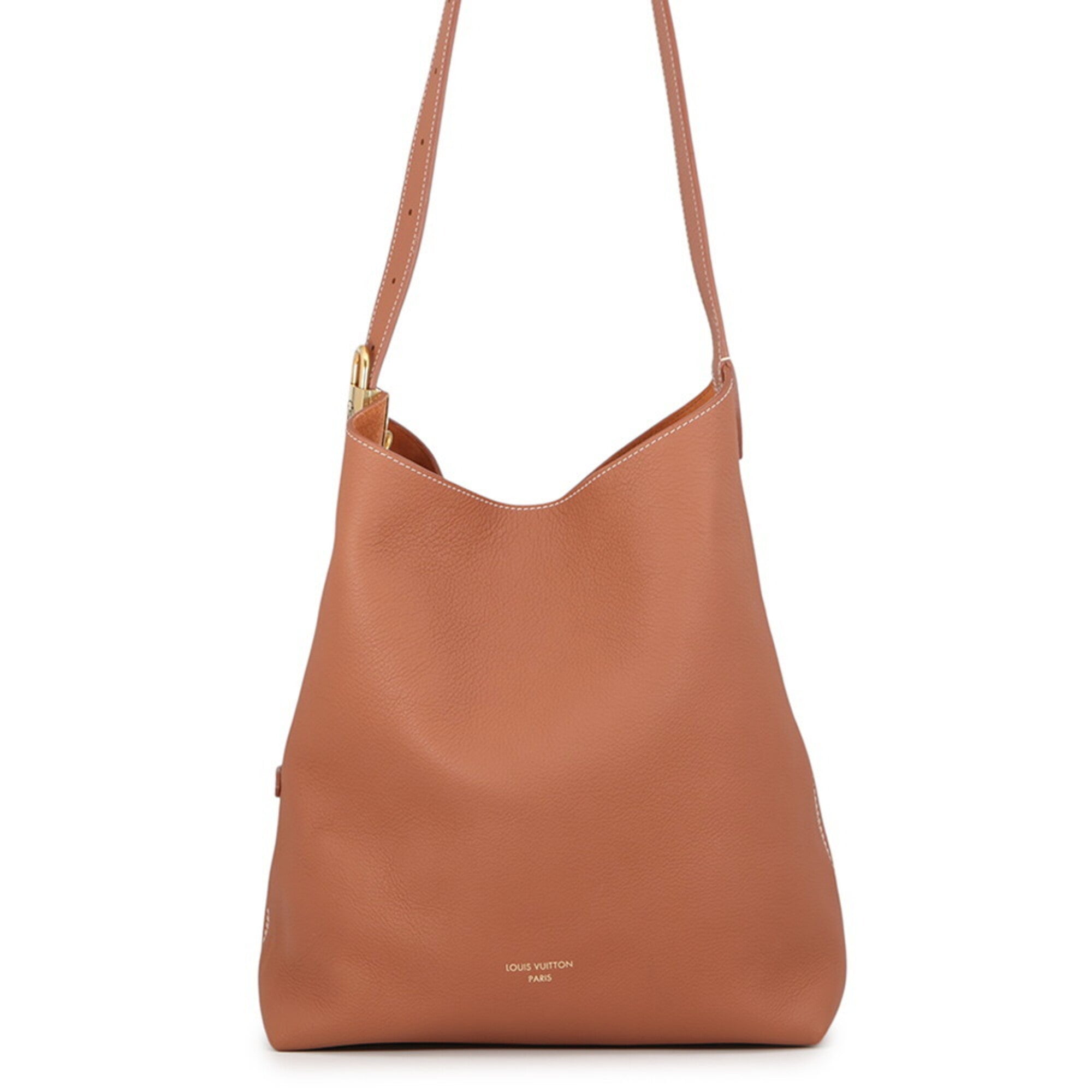 Louis Vuitton Cognac Leather Handbag Pouch Shoulder Bag (Pre-Owned)