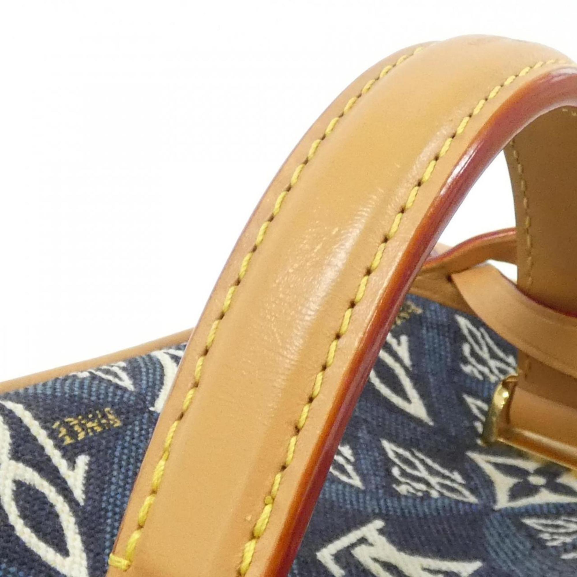 Louis Vuitton Blue Jacquard Handbag (Pre-Owned)
