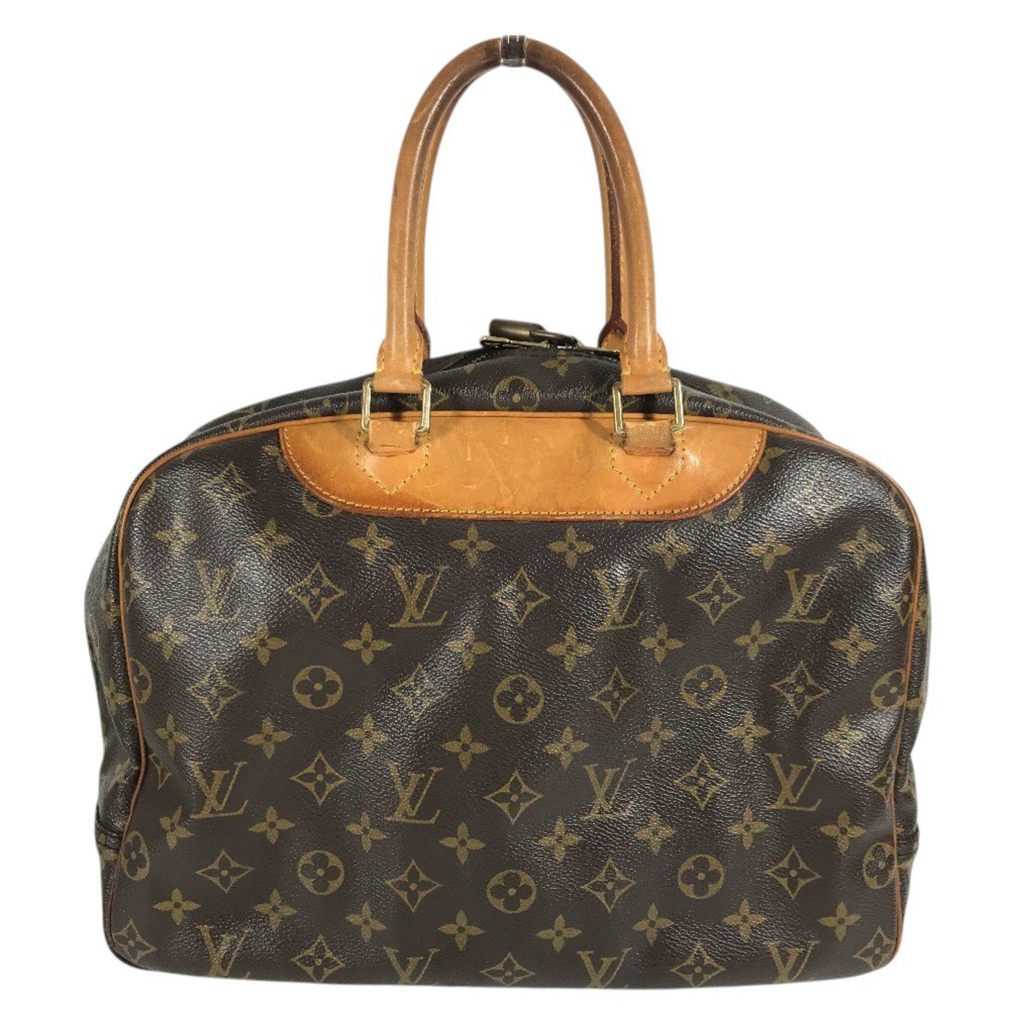 Louis Vuitton Brown Monogram Canvas Boston Bag Handbag Tote Bag (Pre-Owned)