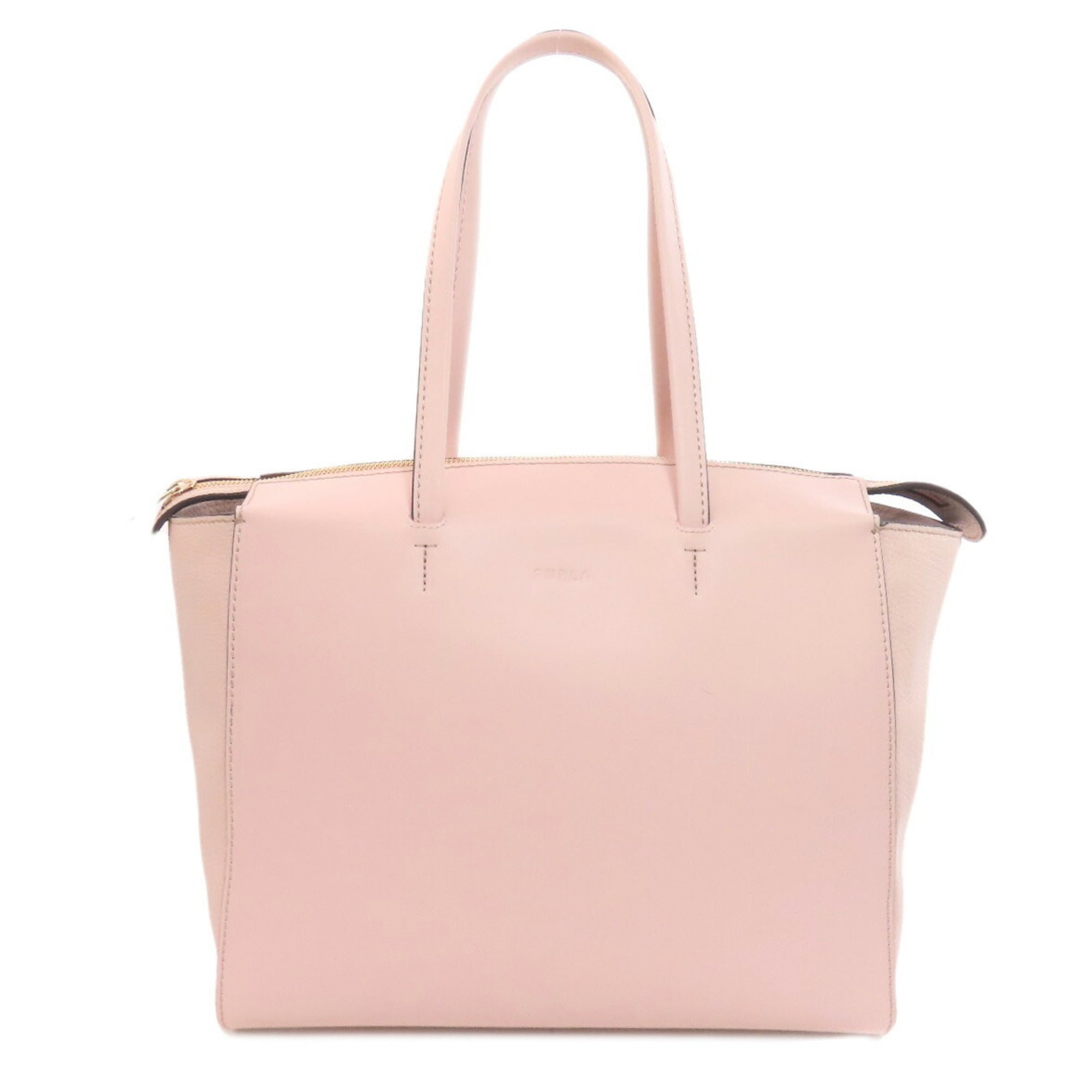 Furla Pink Leather Tote Bag (Pre-Owned)
