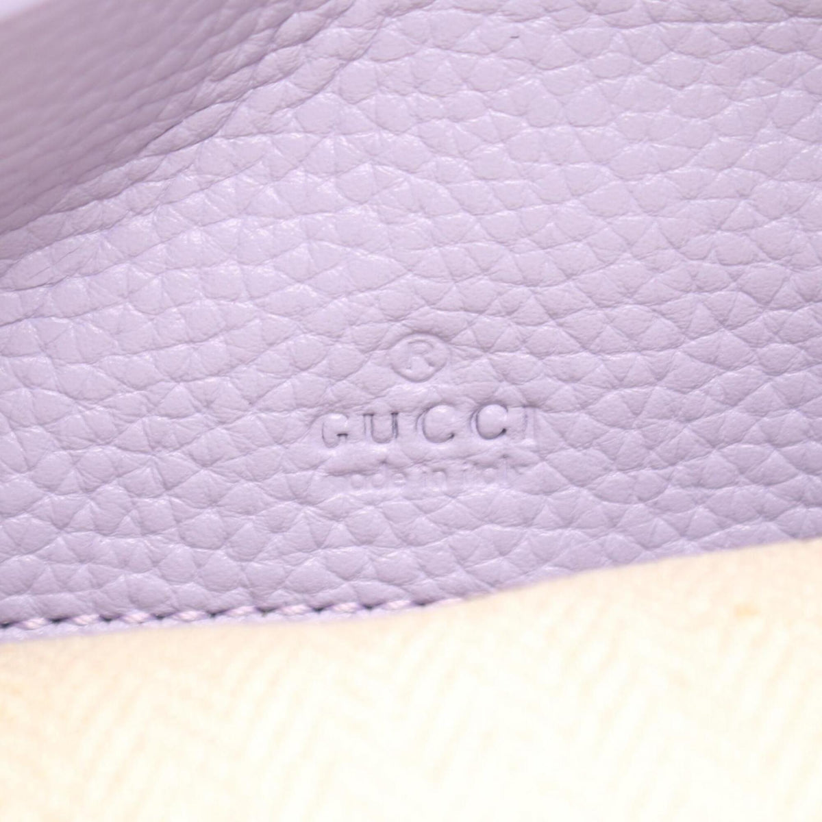 Gucci Purple Leather Handbag Shoulder Bag (Pre-Owned)
