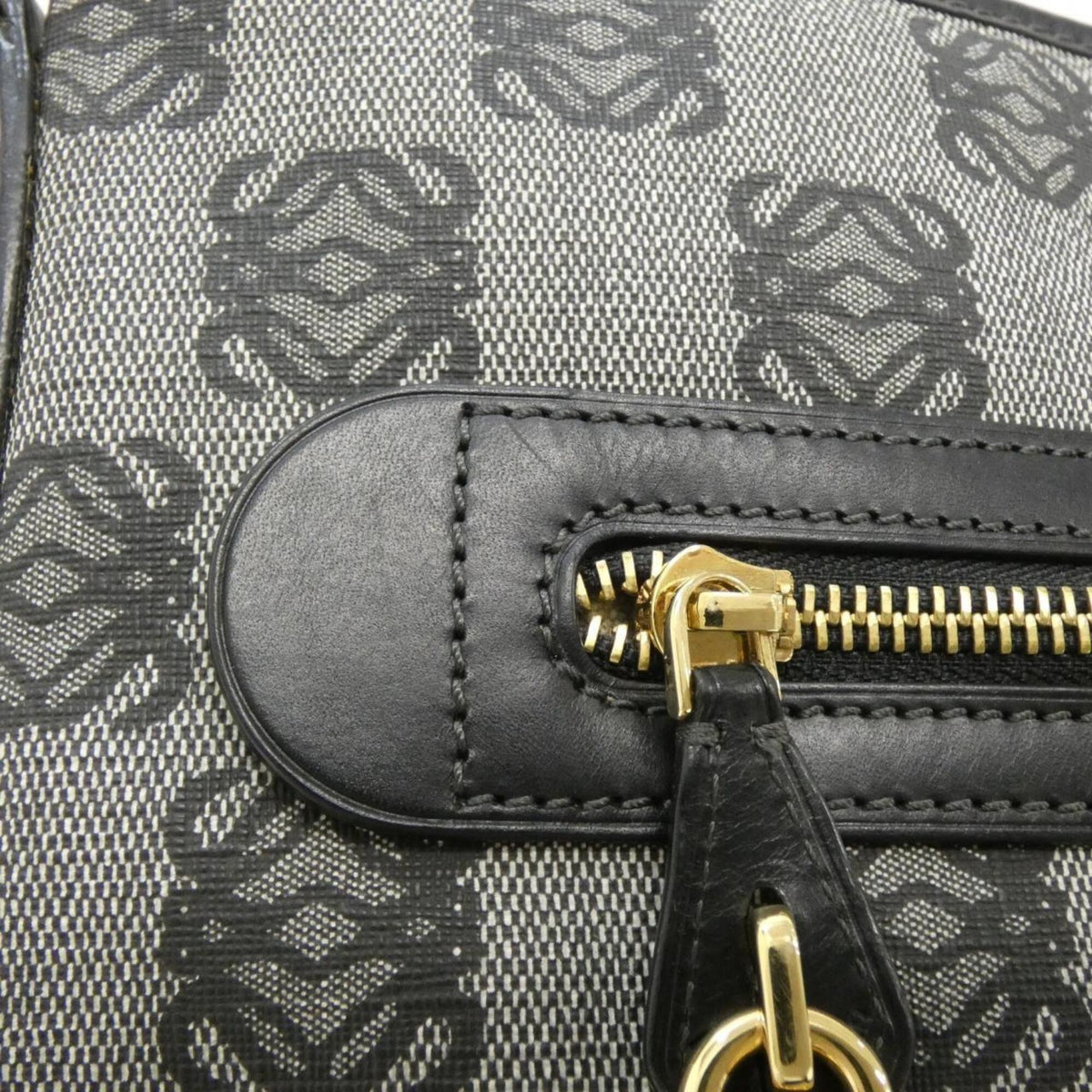 Loewe Black Coated Canvas Shoulder Bag (Pre-Owned)