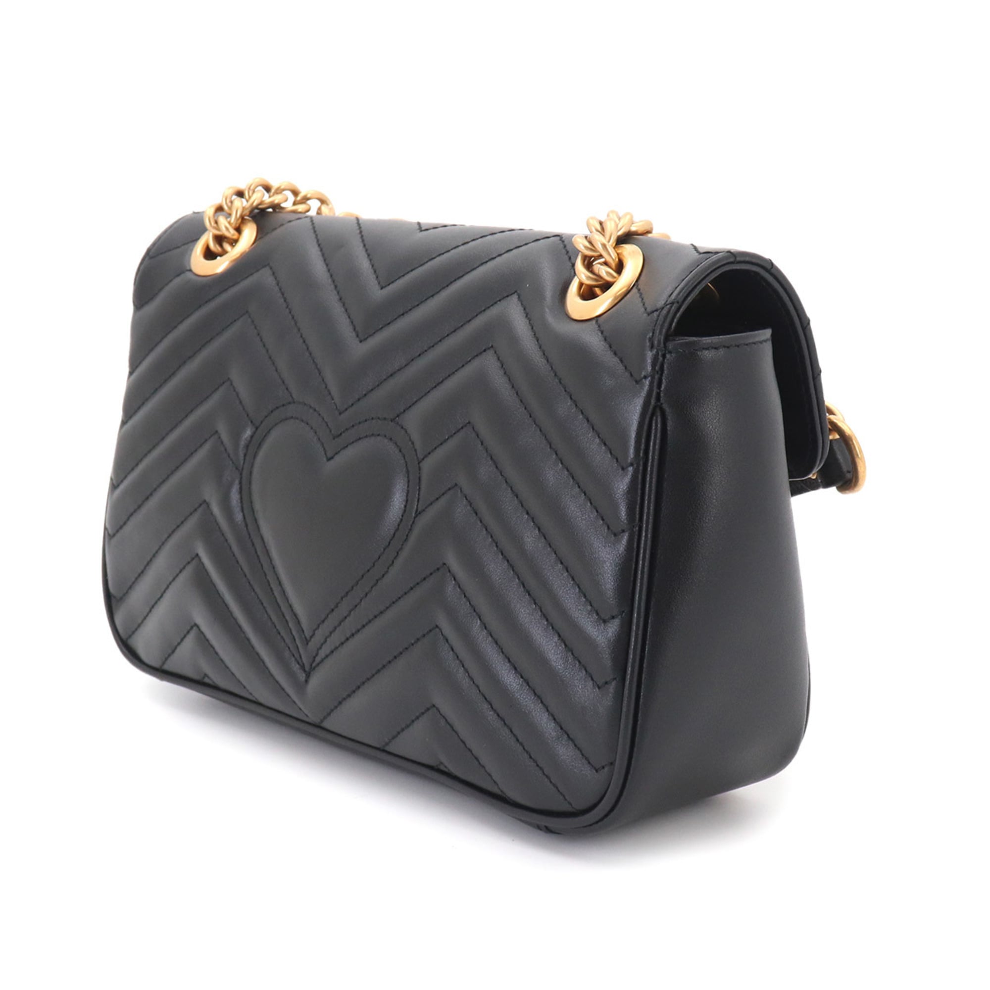 Gucci Black Leather Handbag Shoulder Bag (Pre-Owned)