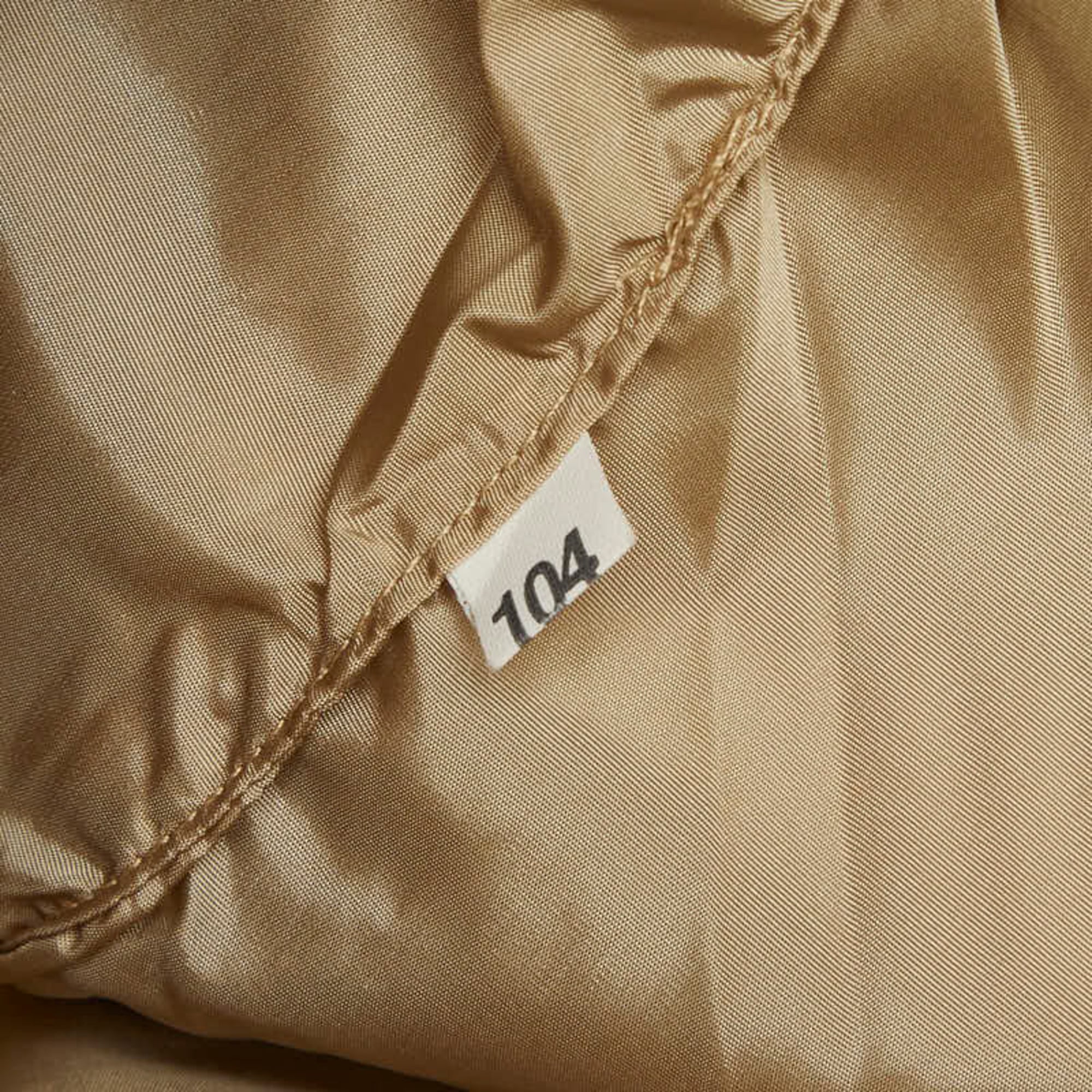 Prada Beige Canvas Leather Shoulder Bag (Pre-Owned)