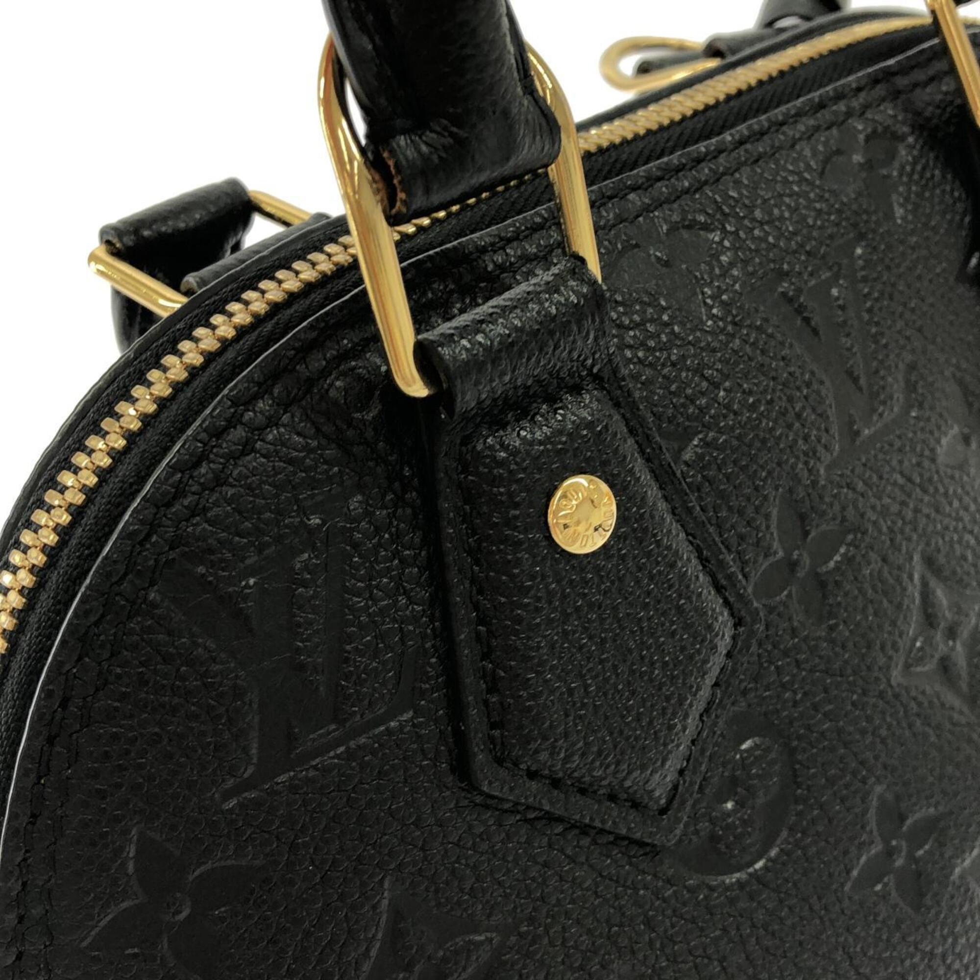 Louis Vuitton Black Leather Handbag (Pre-Owned)