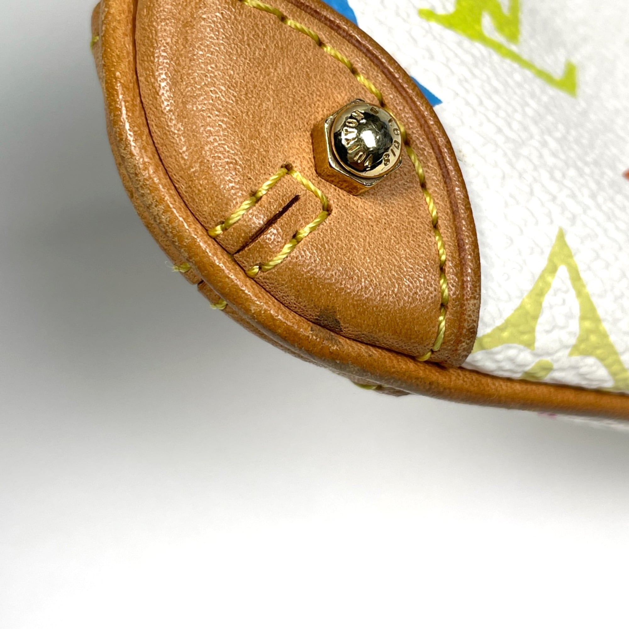 Louis Vuitton Monogram Multicolore Blanc White Monogram Multicolore Handbag Pochette (Pre-Owned)
