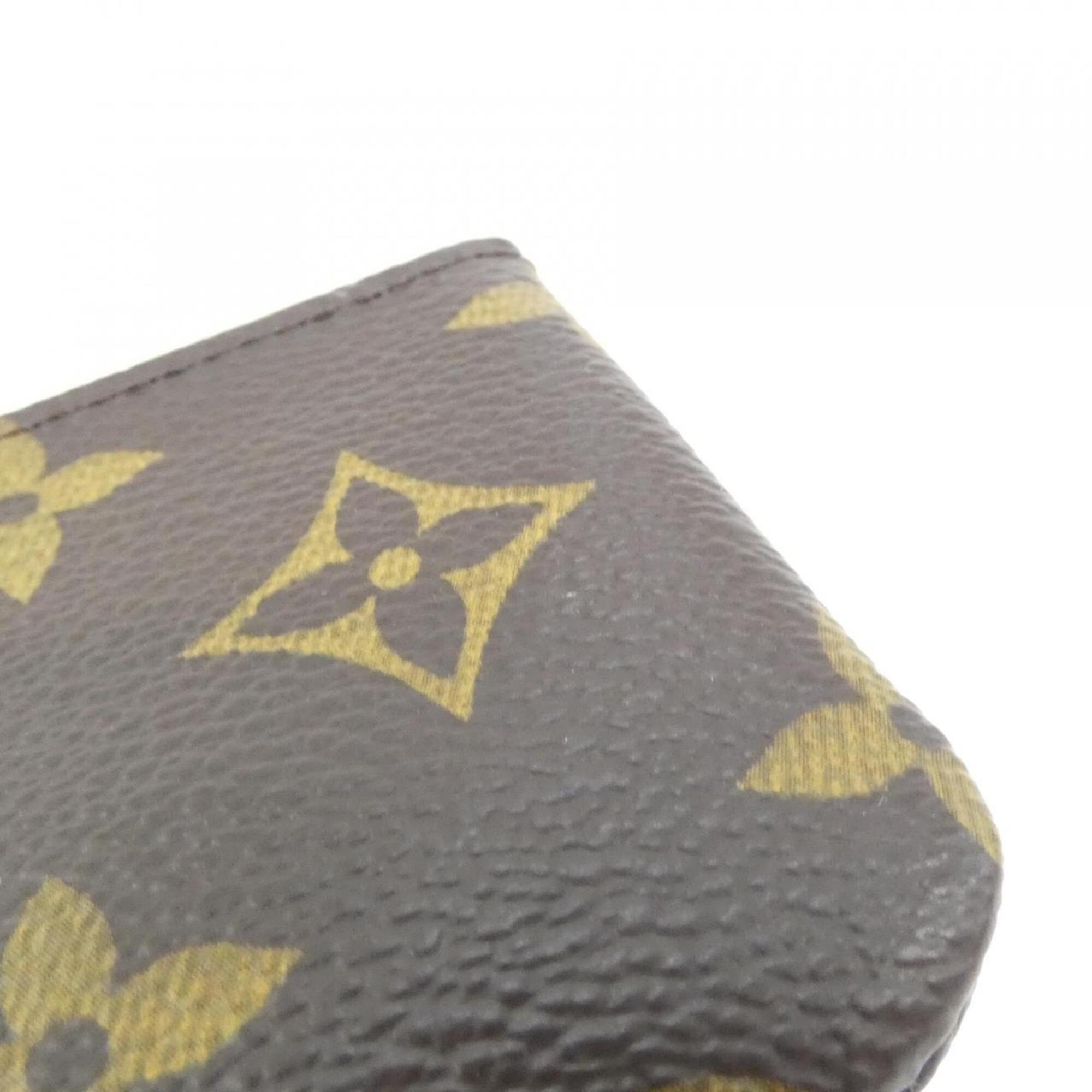 Louis Vuitton Marron Coated Canvas Coin Purse/Coin Case (Pre-Owned)