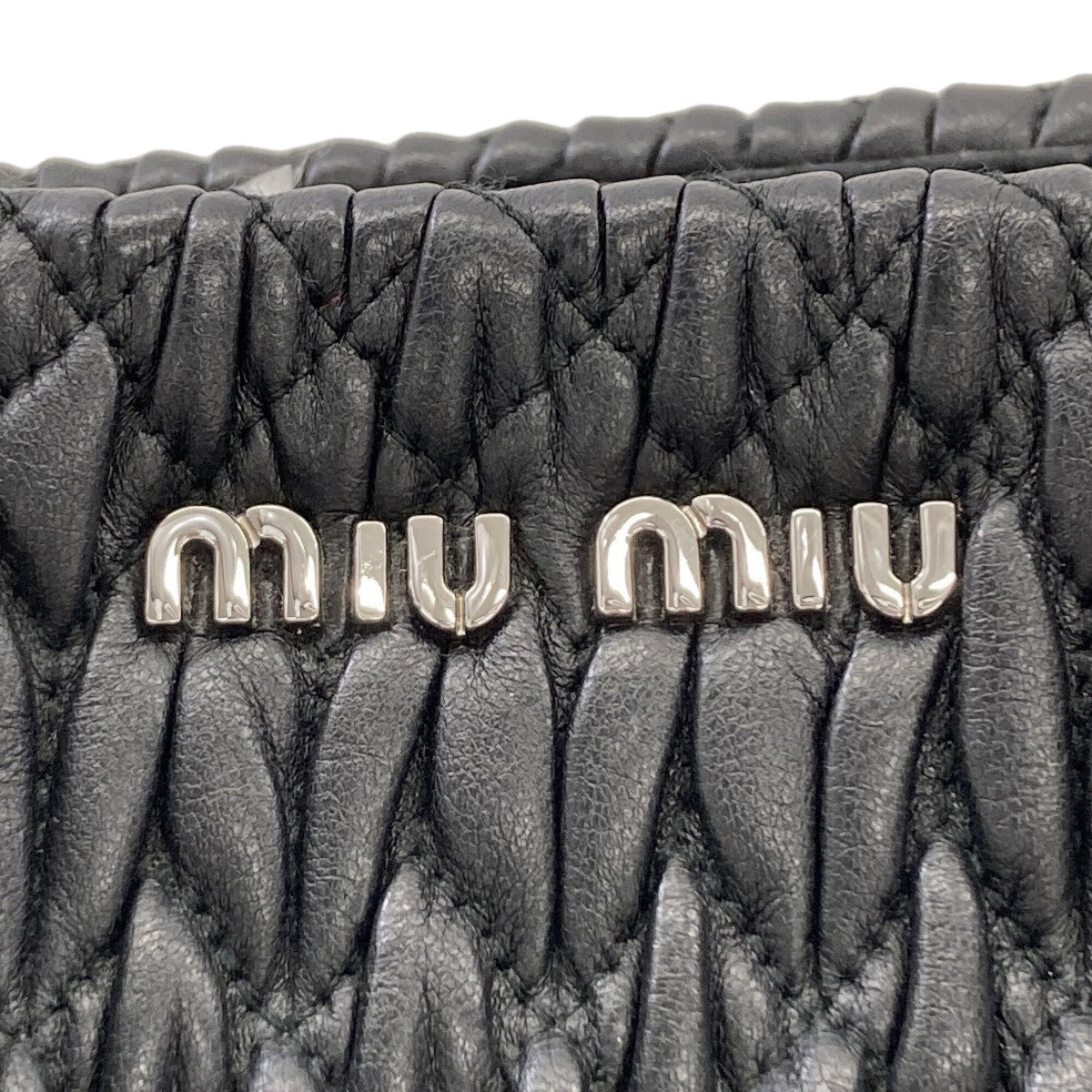 Miu Miu Black Leather Tote Bag (Pre-Owned)