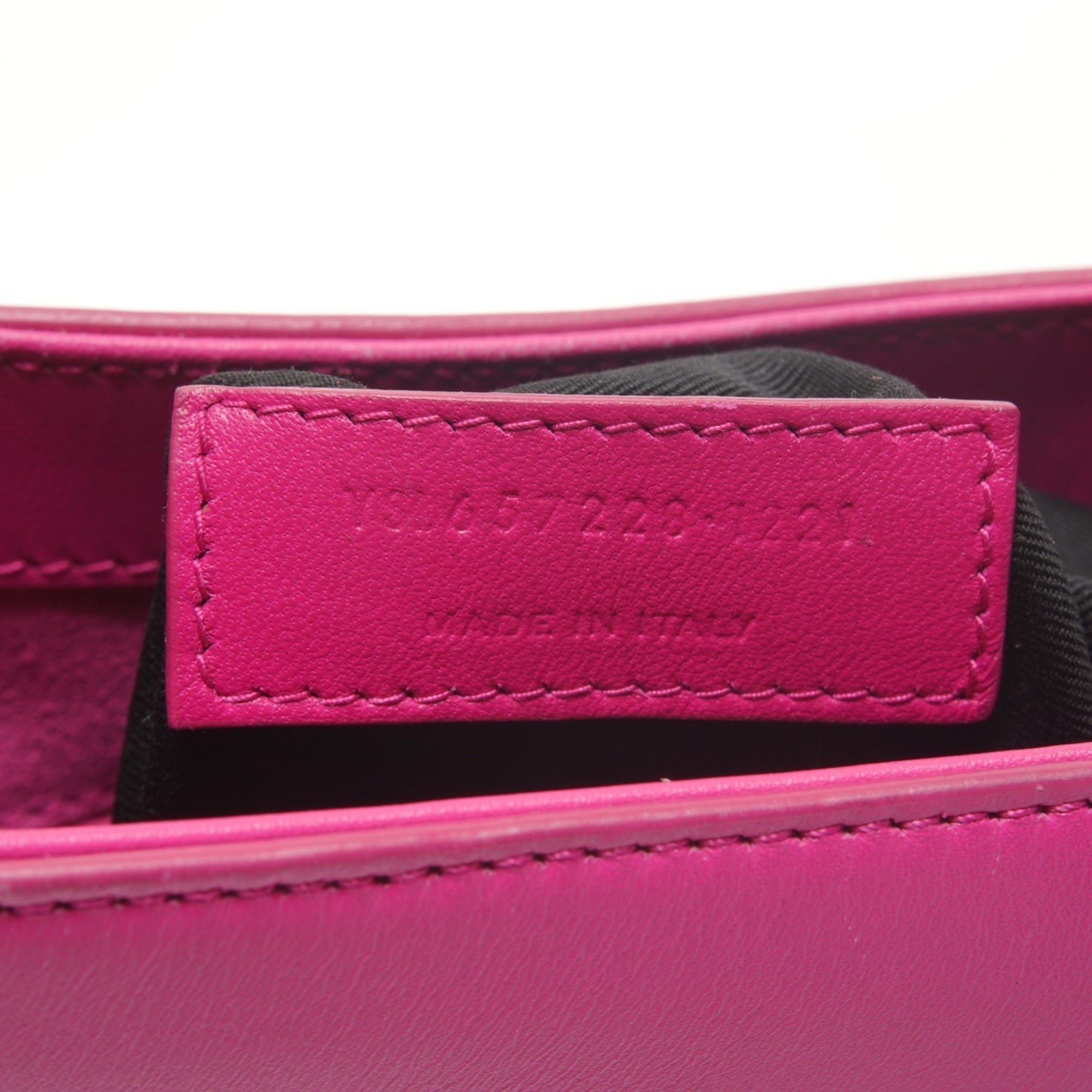 Yves Saint Laurent Pink Leather Shoulder Bag (Pre-Owned)