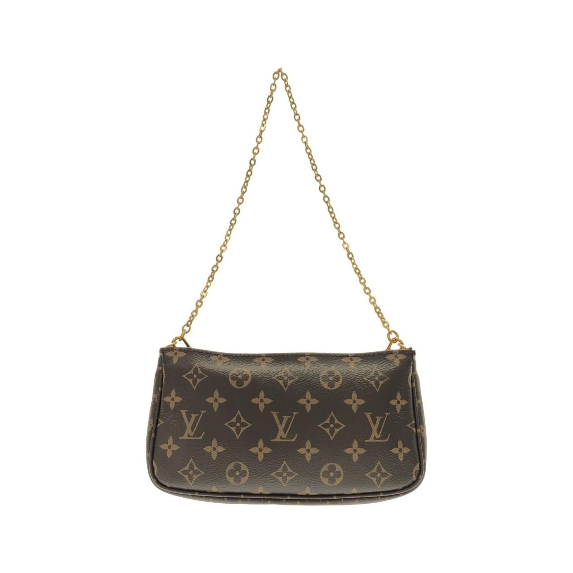 Louis Vuitton Brown Rose Clair Coated Canvas Pochette Shoulder Bag (Pre-Owned)