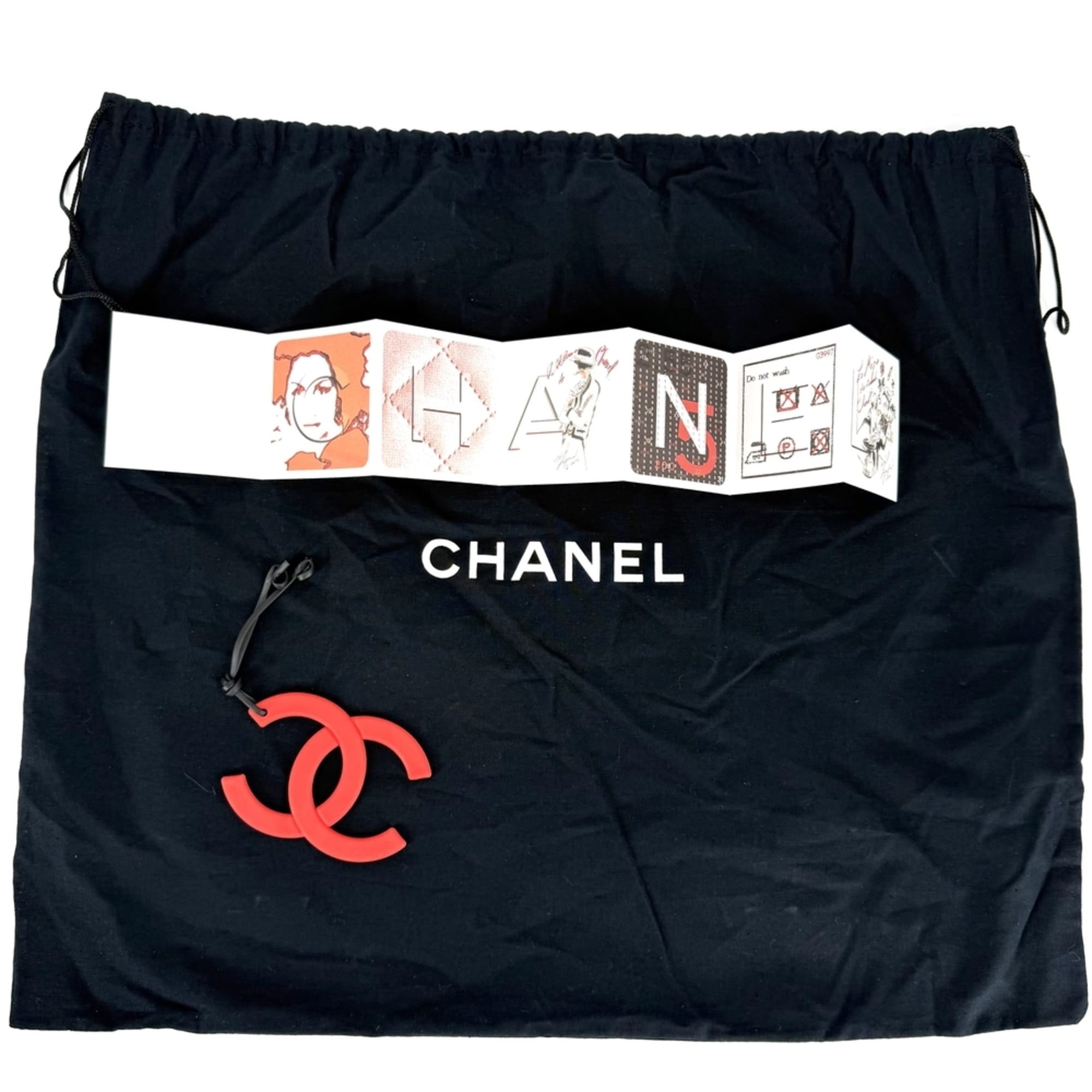 Chanel Navy Canvas Handbag Tote Bag (Pre-Owned)