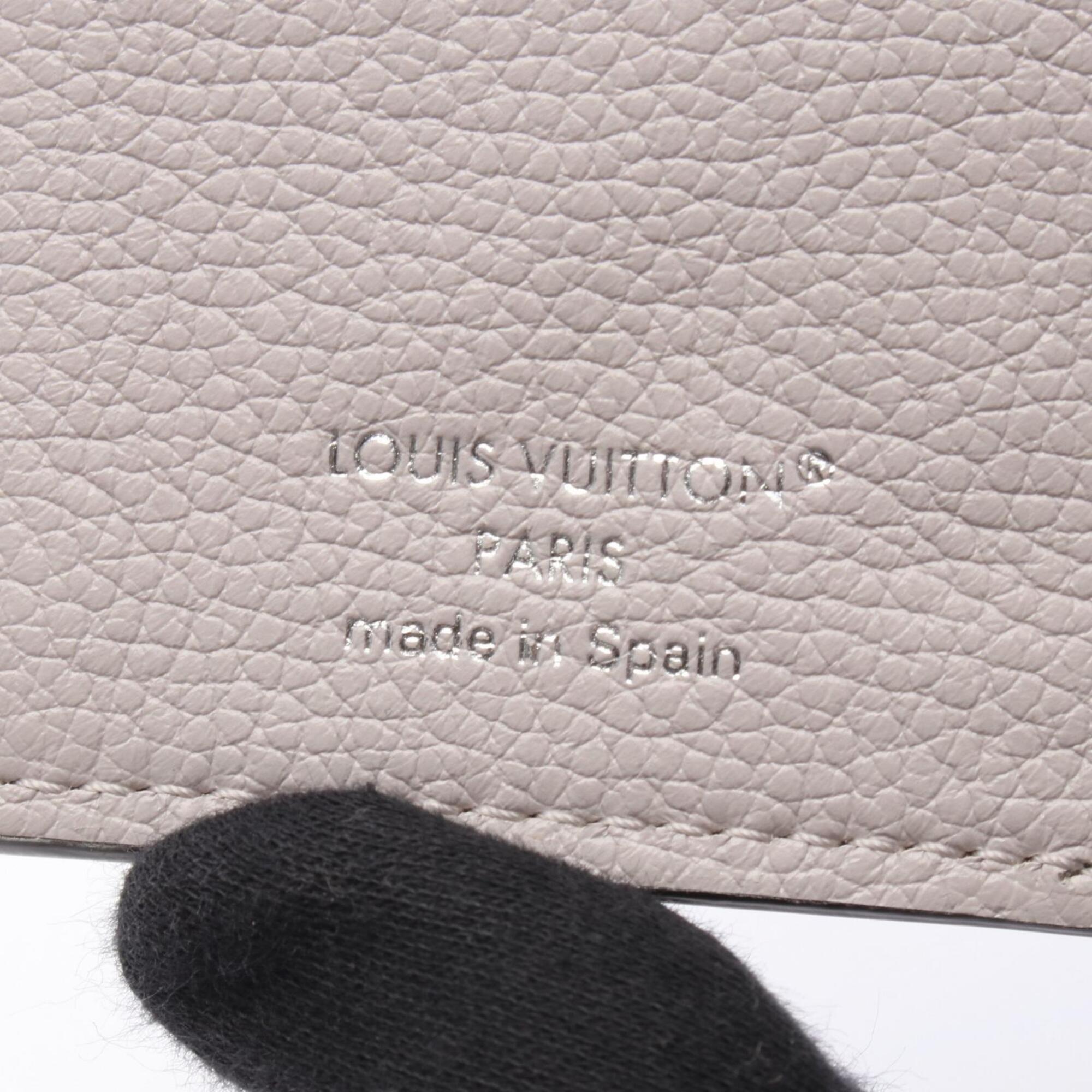 Louis Vuitton Gray Leather Wallet (Tri-Fold) (Pre-Owned)